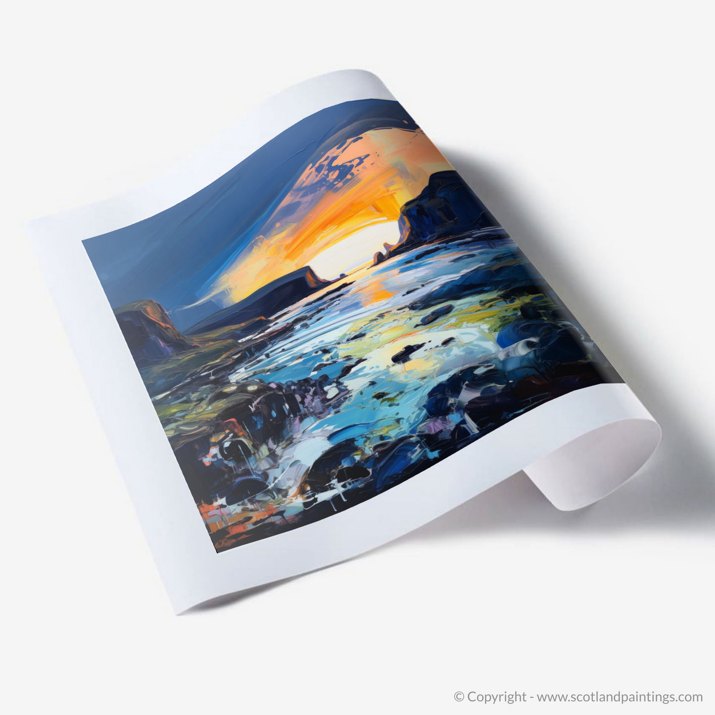 Art Print of Kiloran Bay at dusk