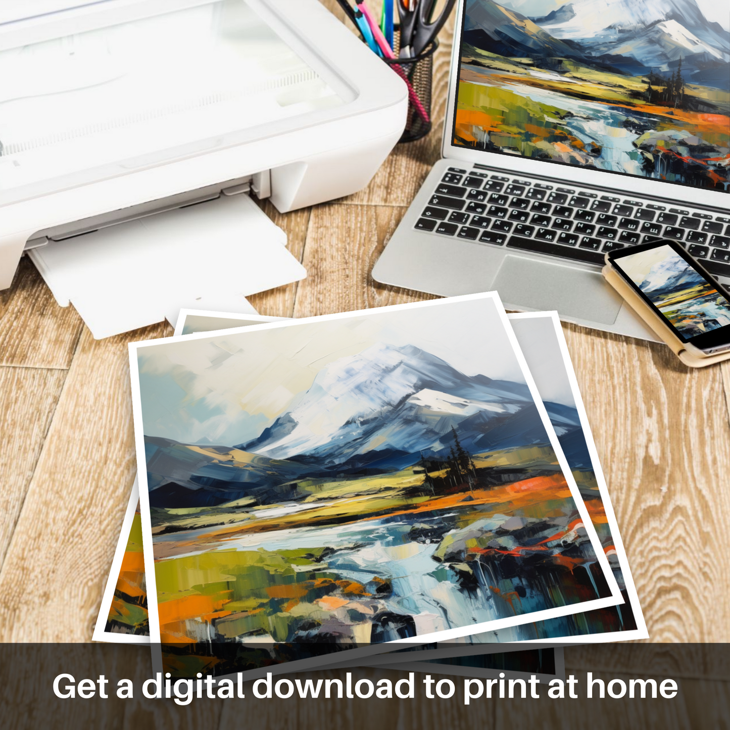 Downloadable and printable picture of Ben More