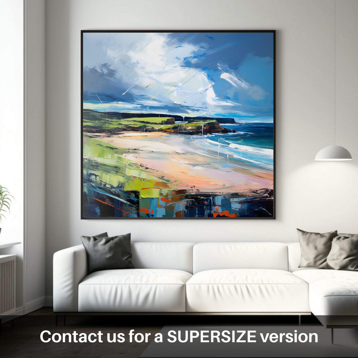 Huge supersize print of Lunan Bay, Angus