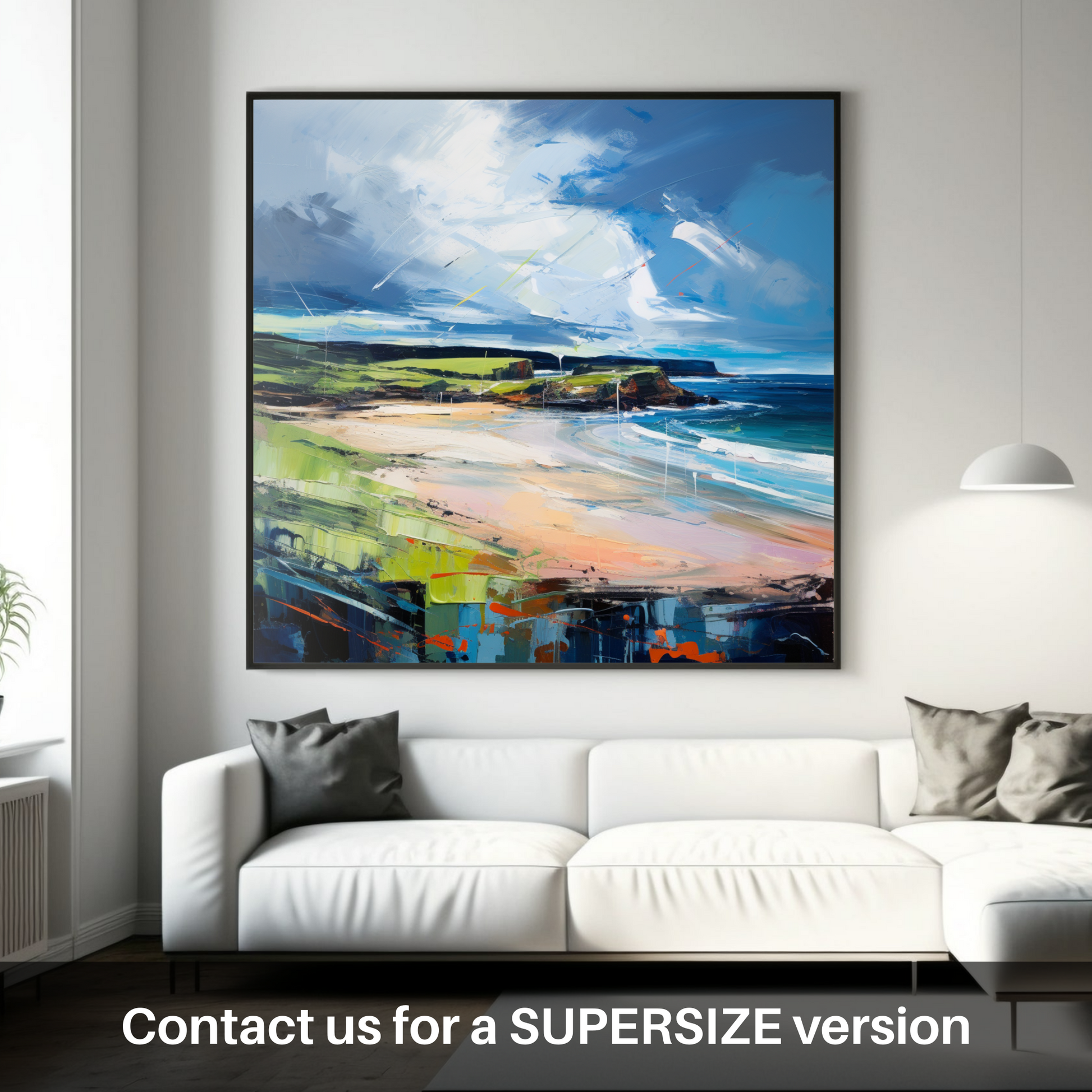 Huge supersize print of Lunan Bay, Angus