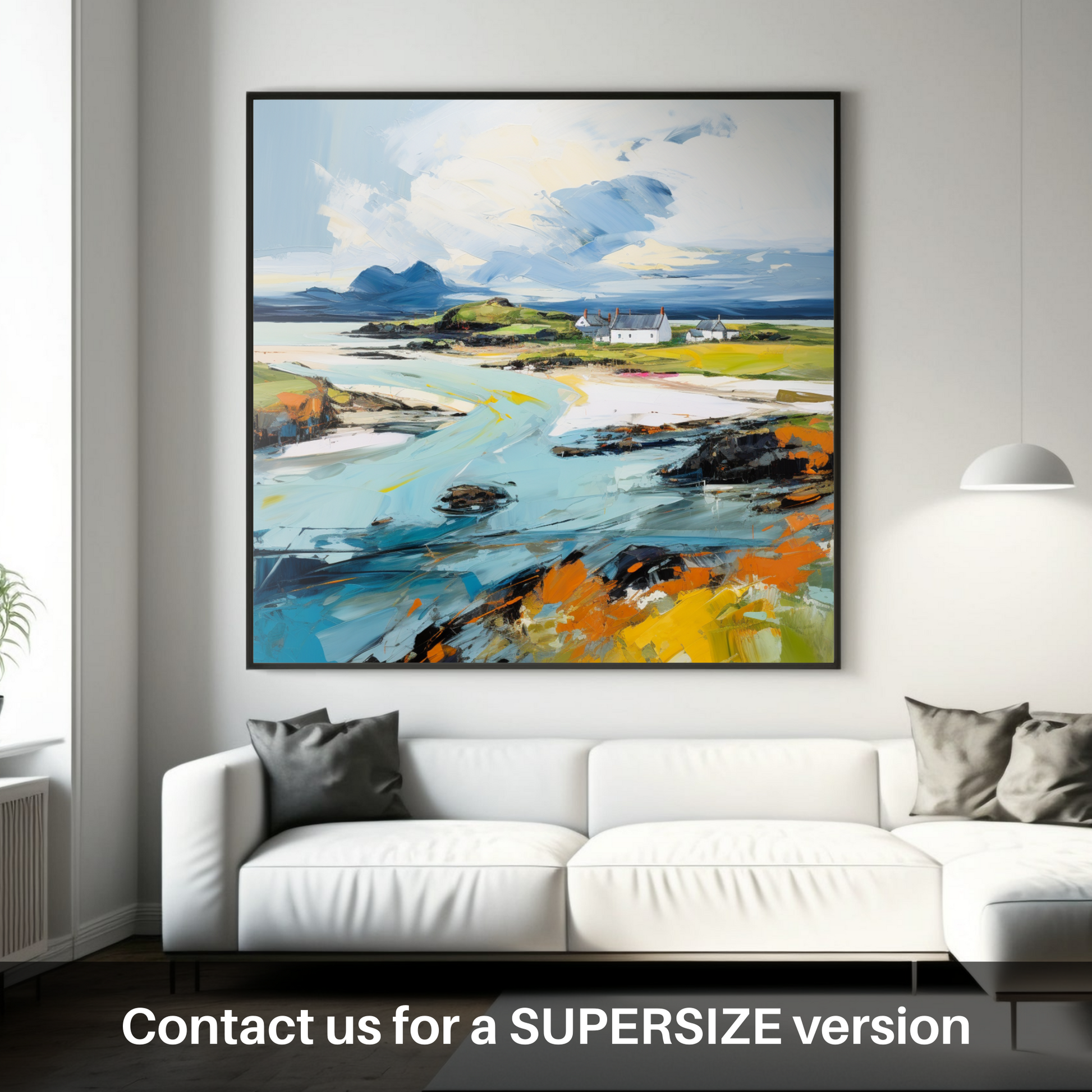 Huge supersize print of Isle of Tiree, Inner Hebrides