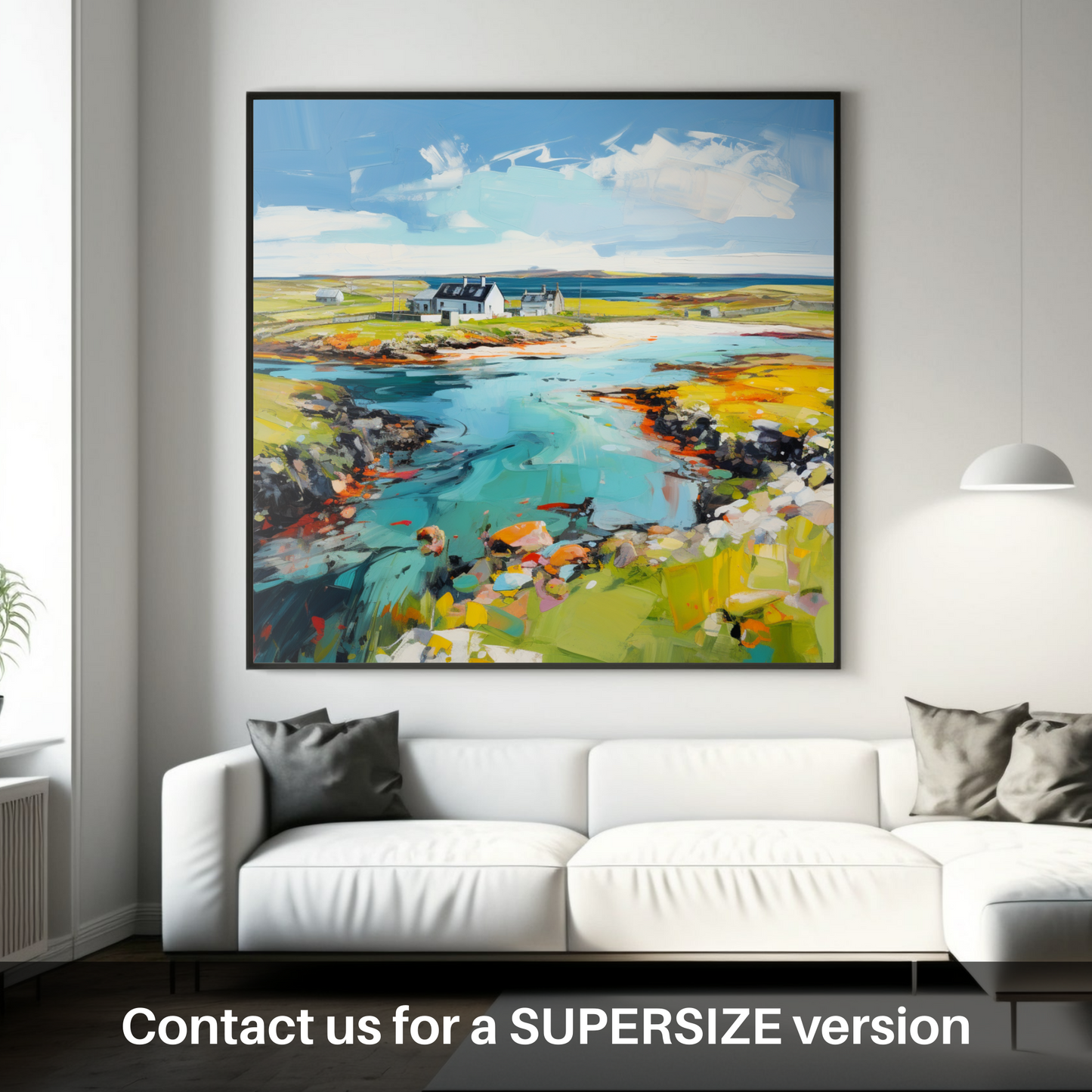 Huge supersize print of Isle of Tiree, Inner Hebrides