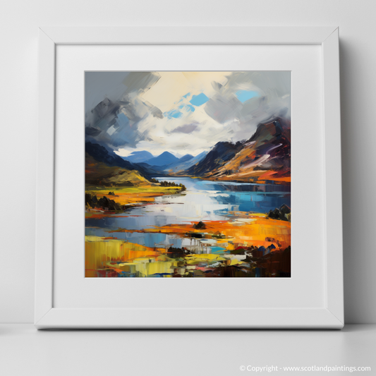 Art Print of Loch Shiel, Highlands with a white frame