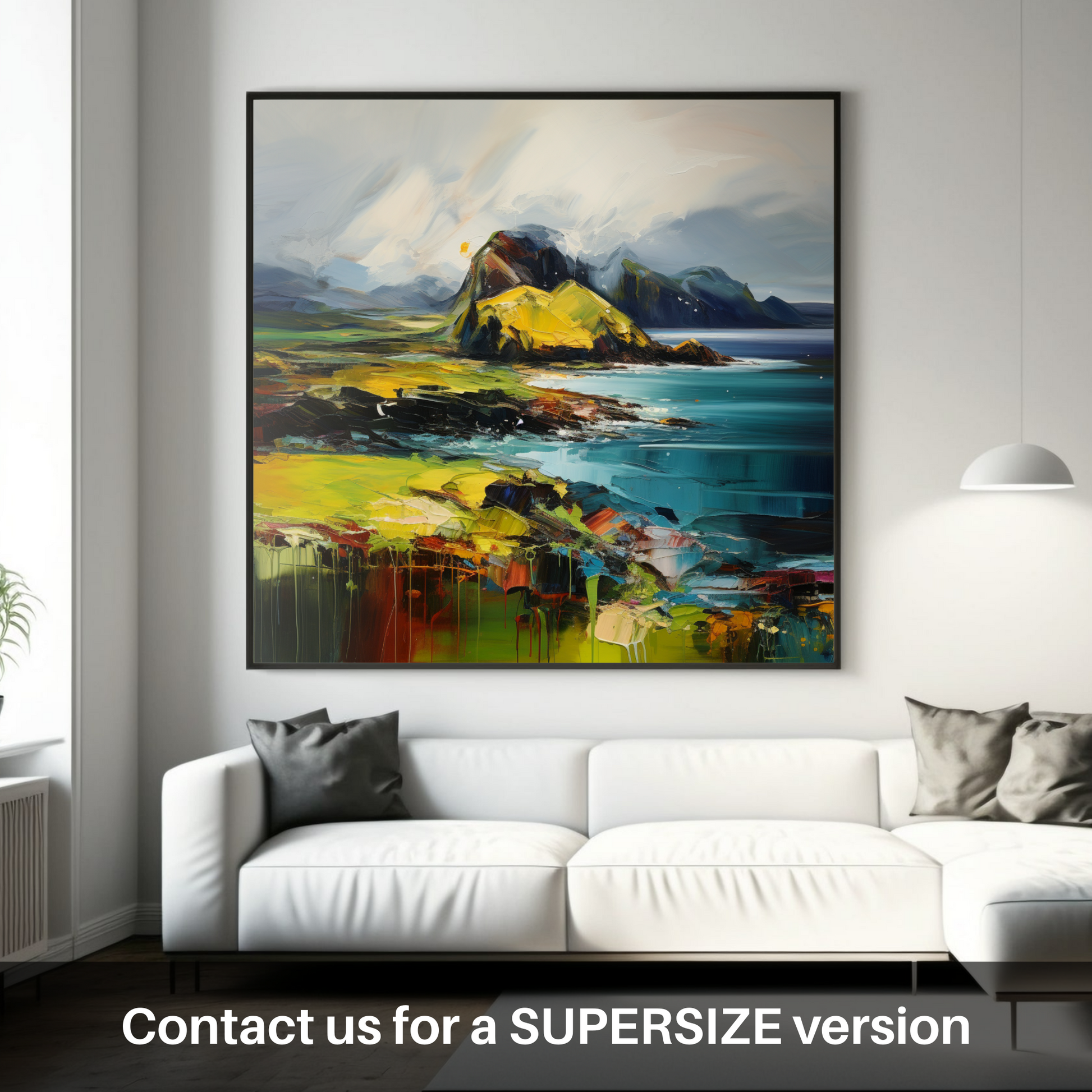 Huge supersize print of Isle of Canna, Inner Hebrides