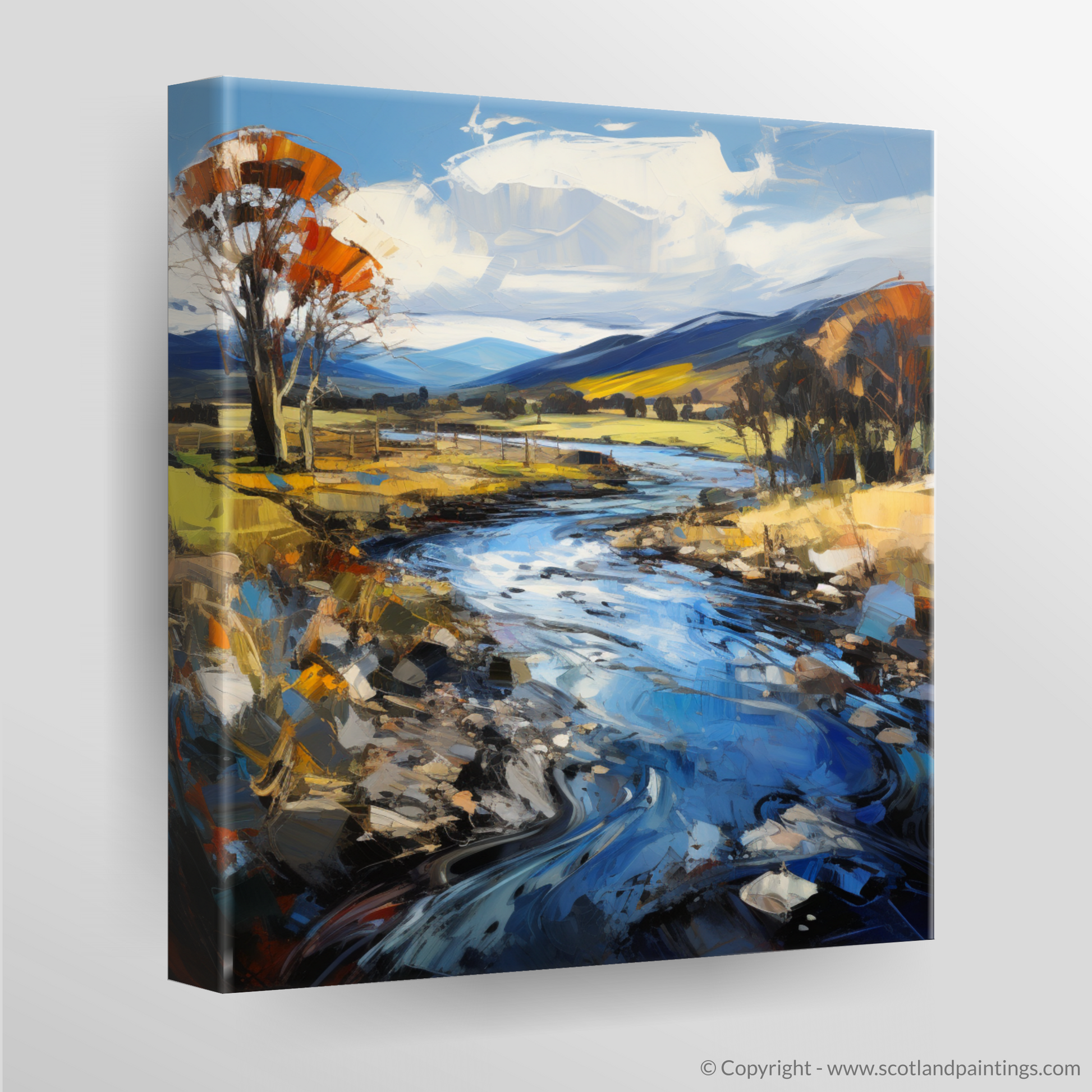 Canvas Print of River Carron, Ross-shire