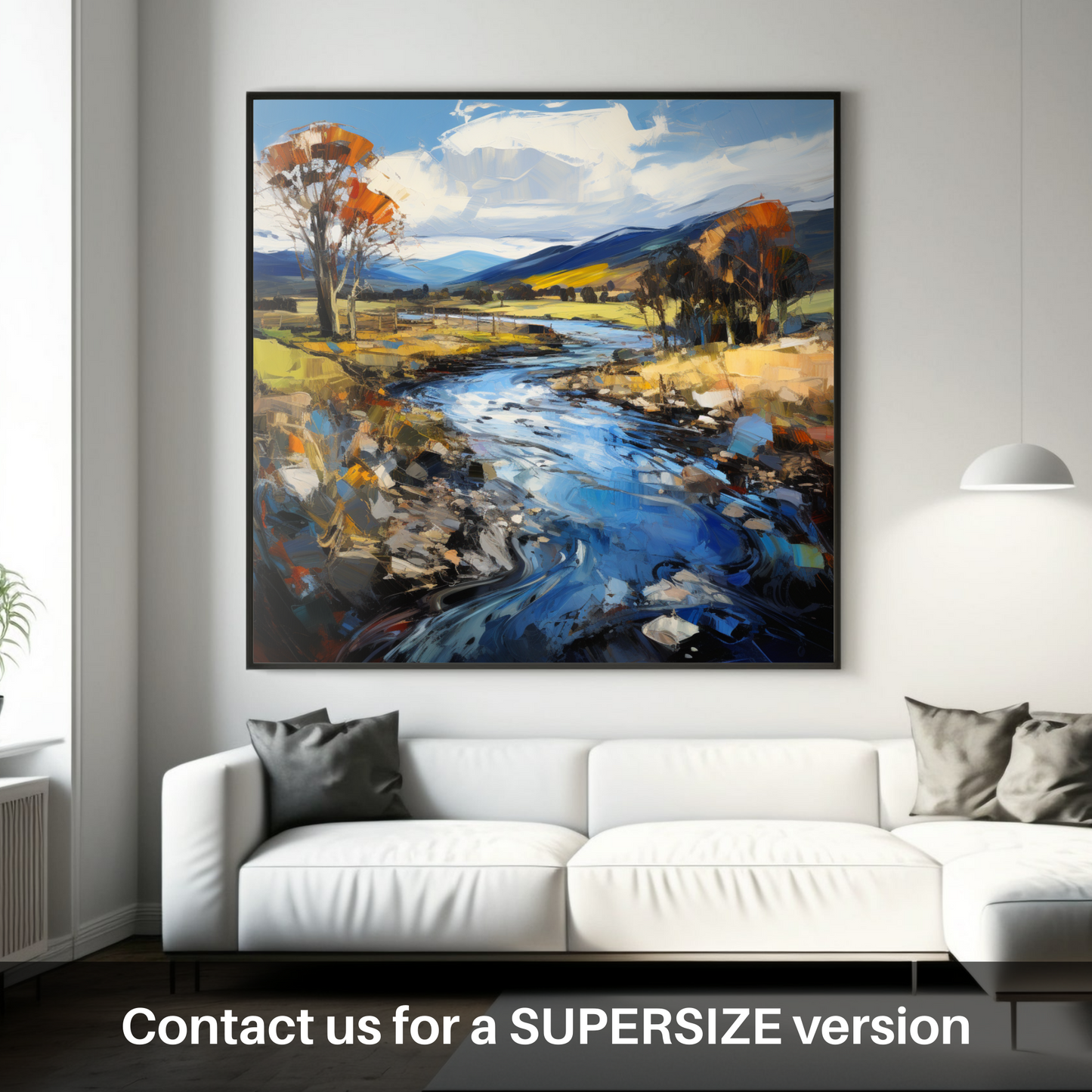 Huge supersize print of River Carron, Ross-shire