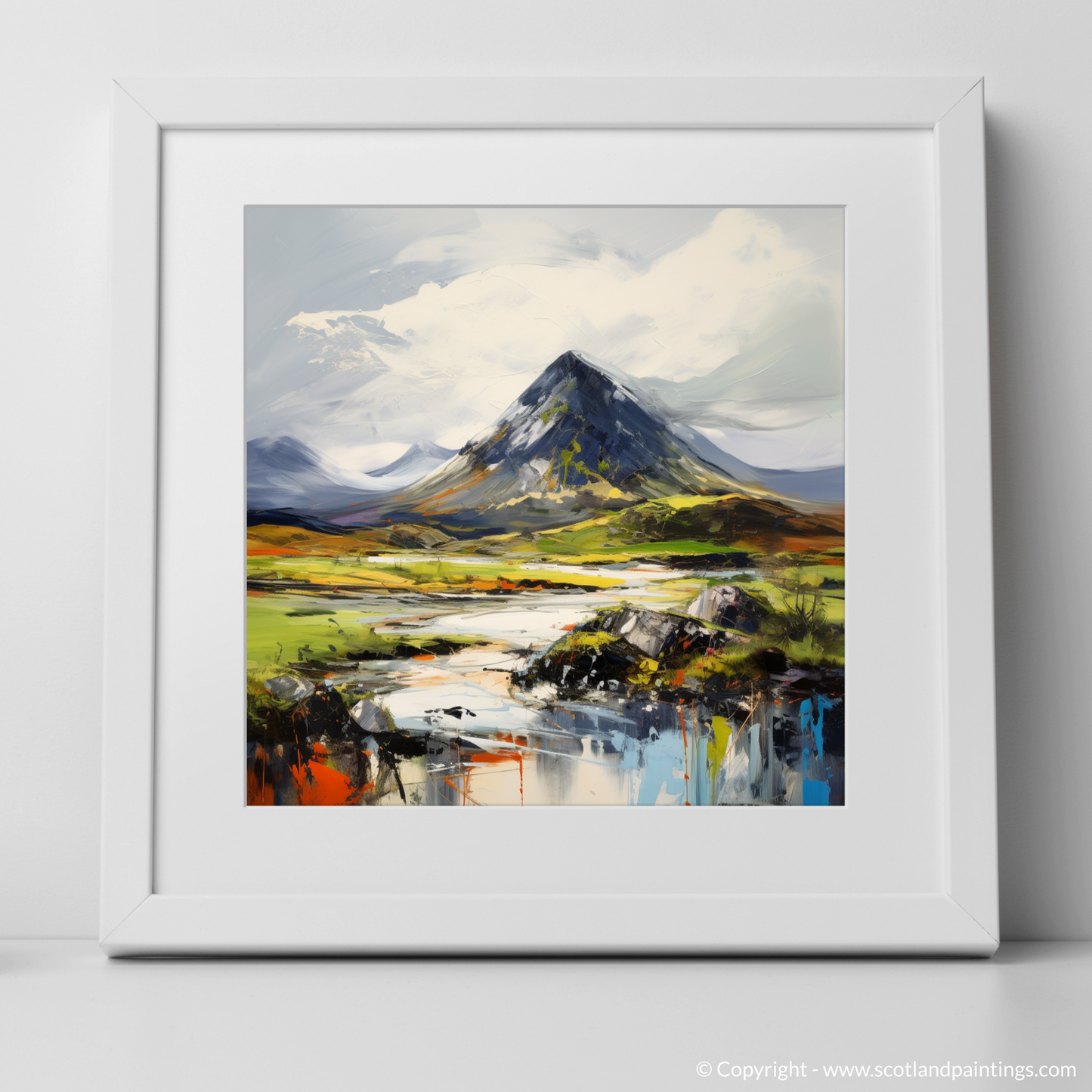 Art Print of Beinn a' Chròin with a white frame