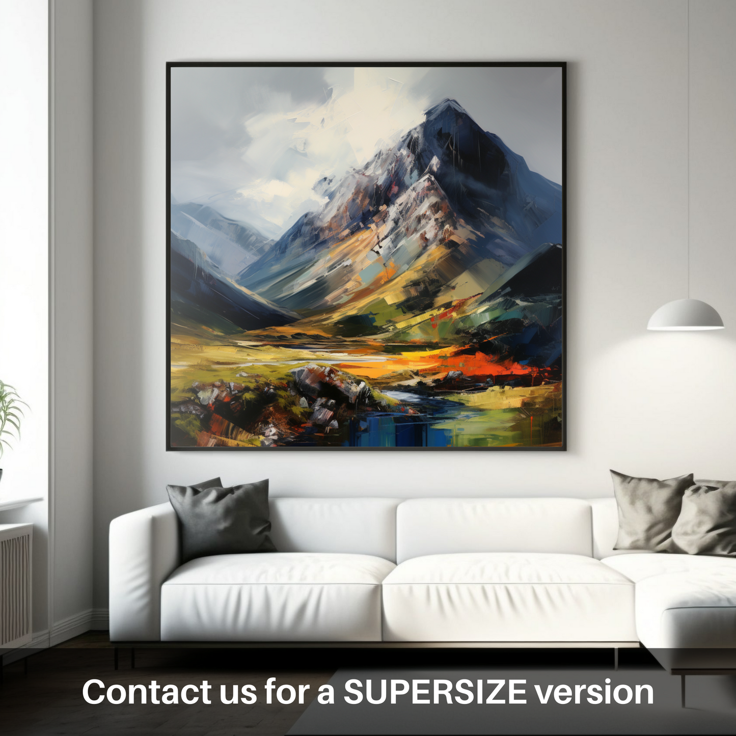 Huge supersize print of Sgurr a' Mhaim, Highlands.