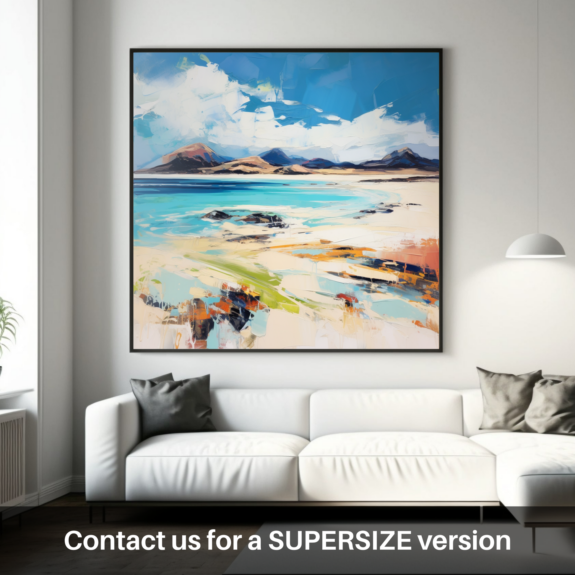 Huge supersize print of Mellon Udrigle Beach, Wester Ross