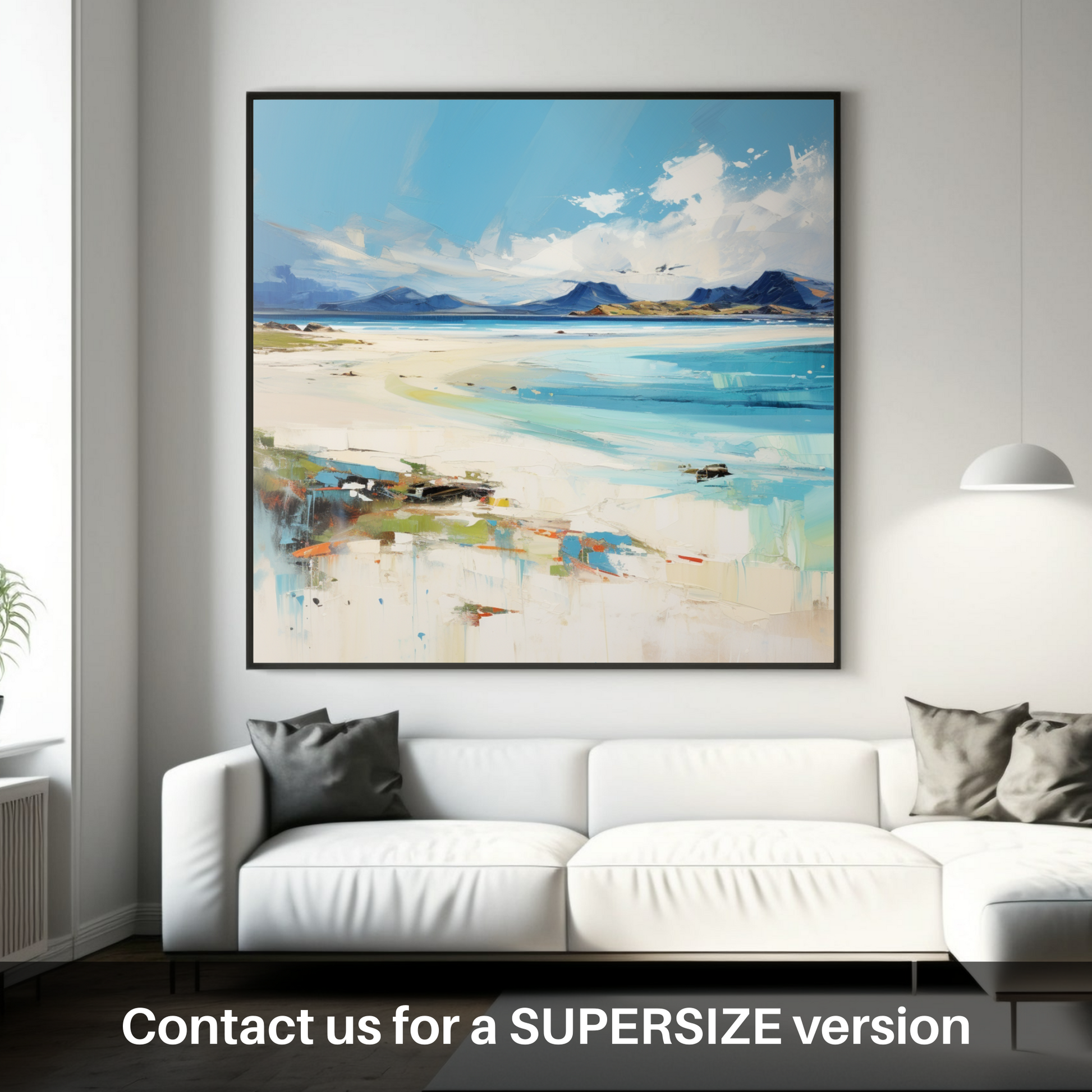 Huge supersize print of Mellon Udrigle Beach, Wester Ross