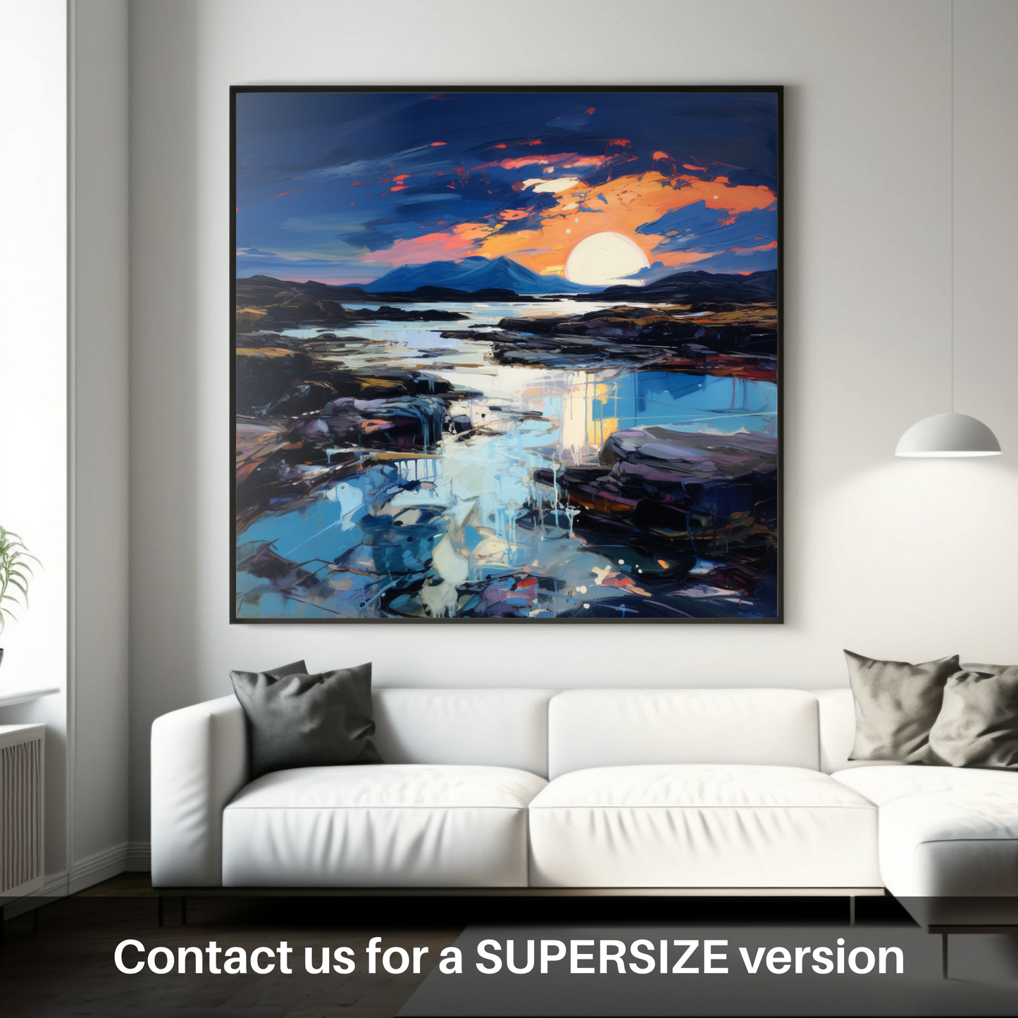 Painting and Art Print of Sound of Iona at dusk. Dusk's Embrace at Sound of Iona.