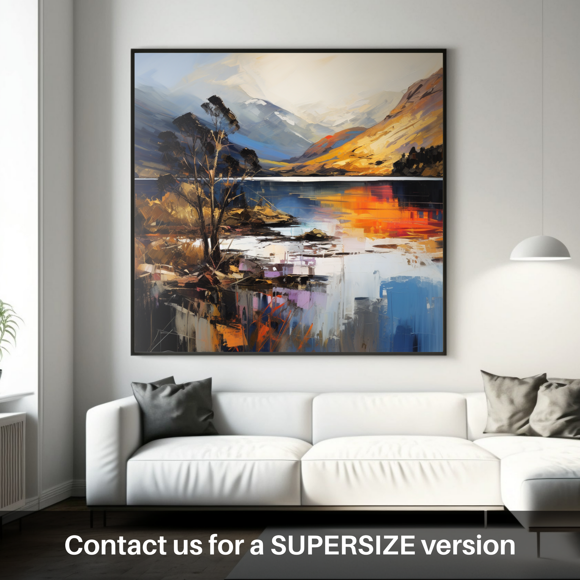 Huge supersize print of Loch Lochy, Highlands