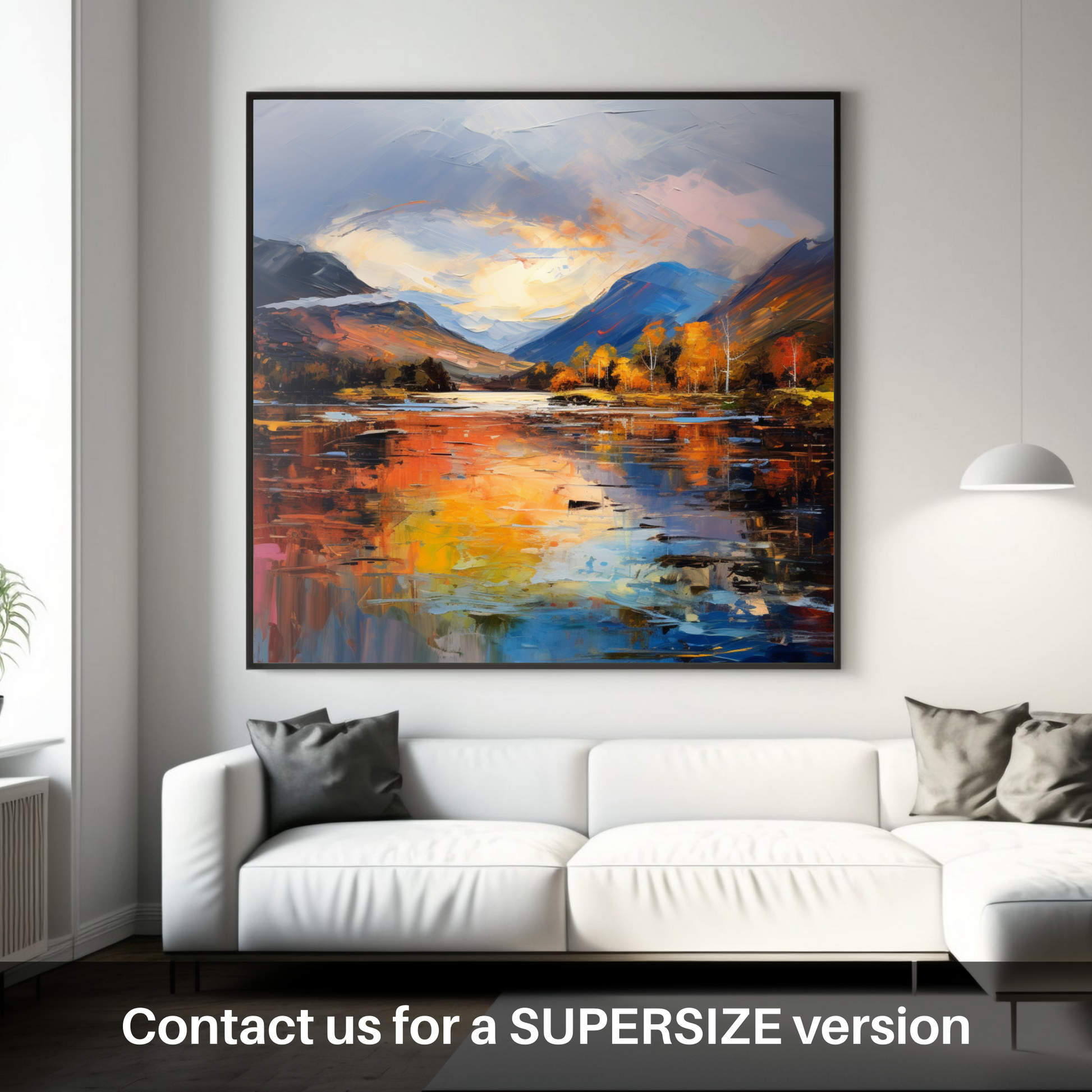 Huge supersize print of Loch Lochy, Highlands