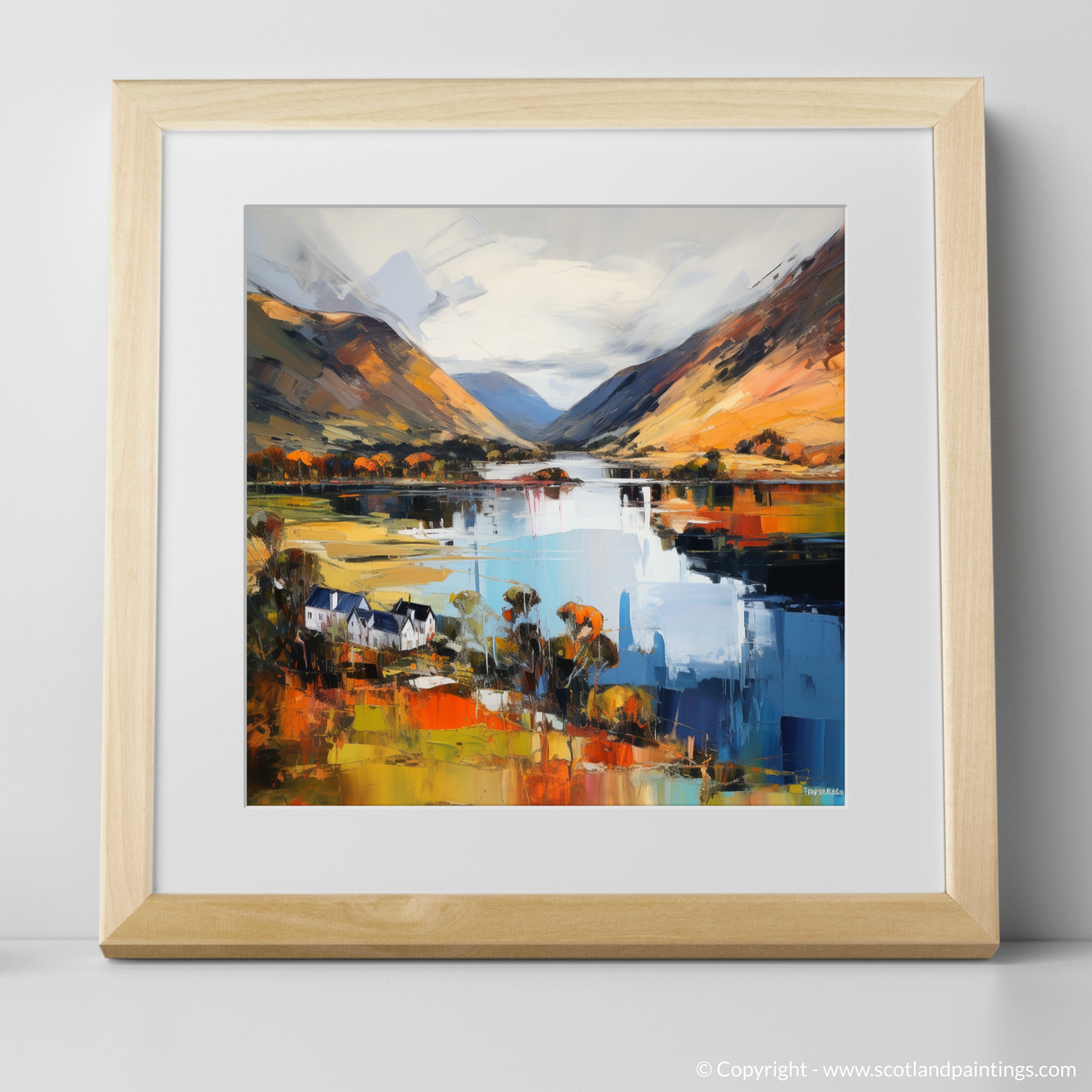 Art Print of Loch Lochy, Highlands with a natural frame