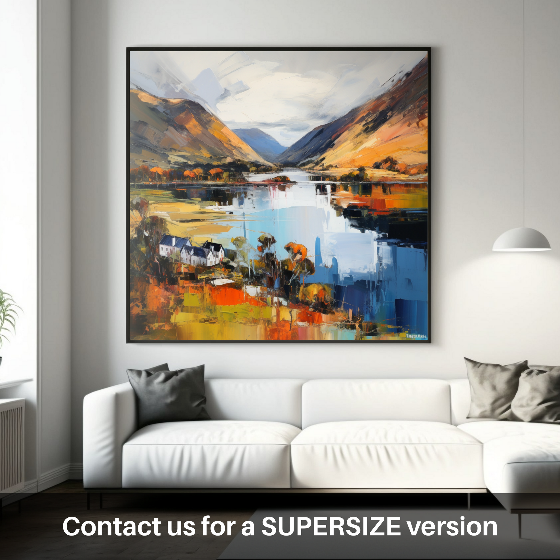 Huge supersize print of Loch Lochy, Highlands