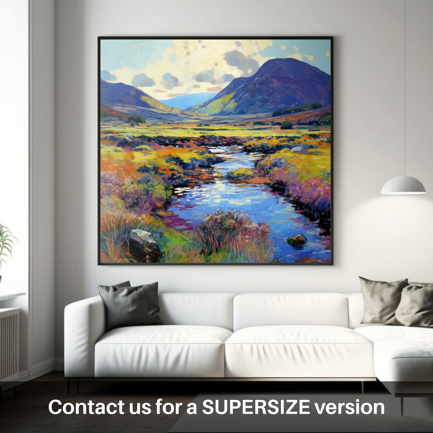 Huge supersize print of Glen Rosa, Isle of Arran in summer
