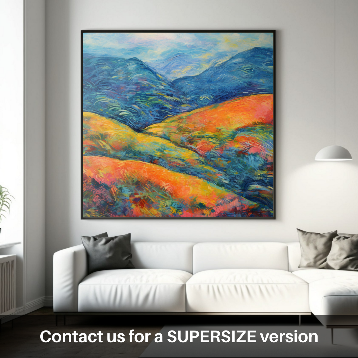 Painting and Art Print of Glen Strathfarrar, Highlands in summer. Summer Essence of Glen Strathfarrar.