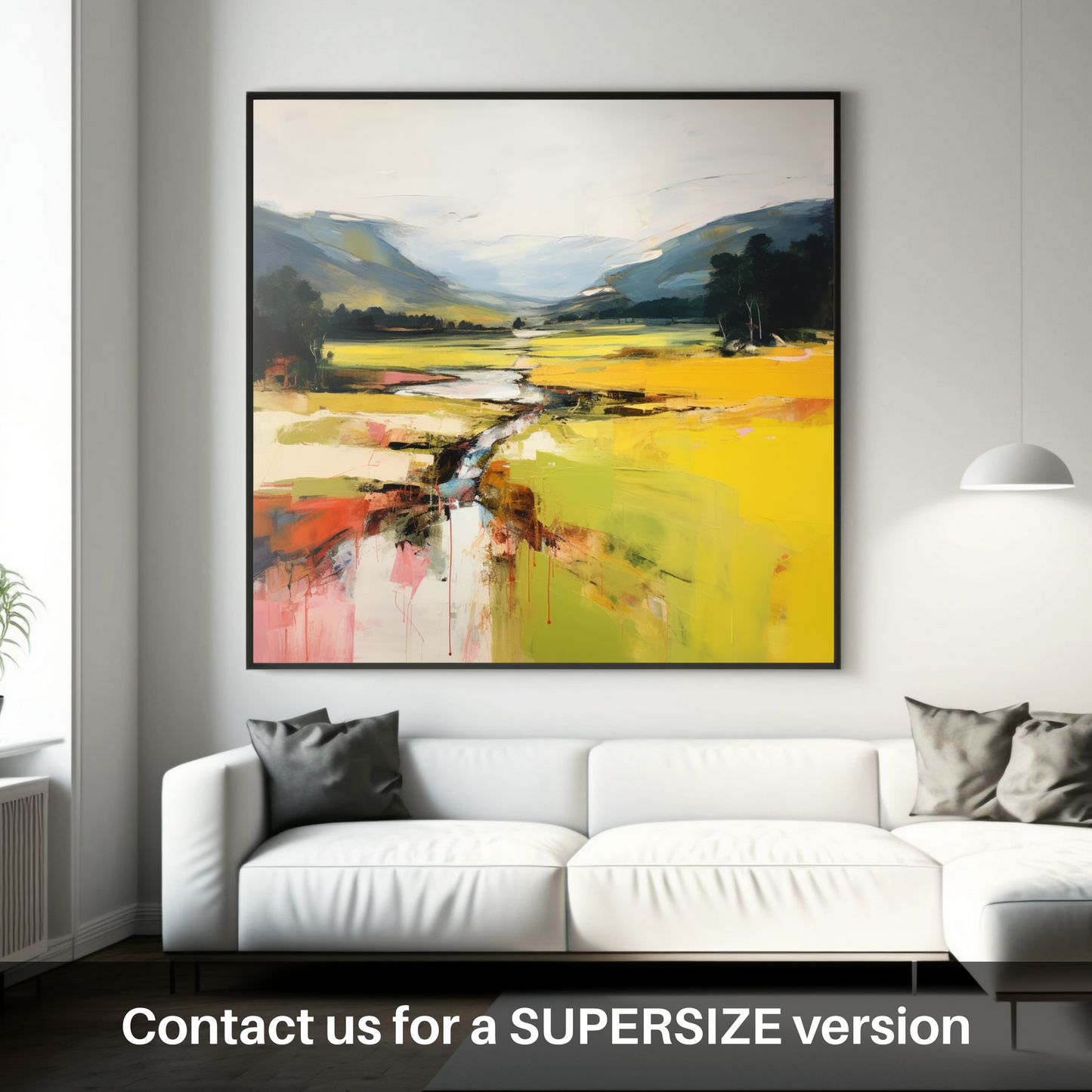 Huge supersize print of Glen Tilt, Perthshire in summer