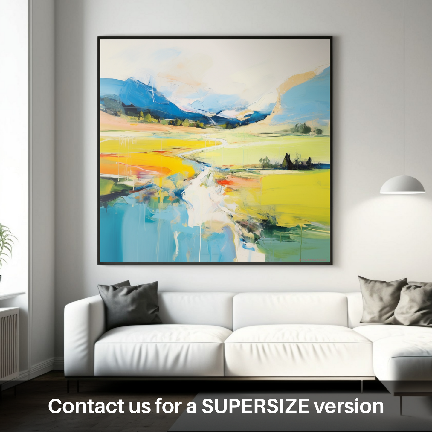 Huge supersize print of Glen Tilt, Perthshire in summer