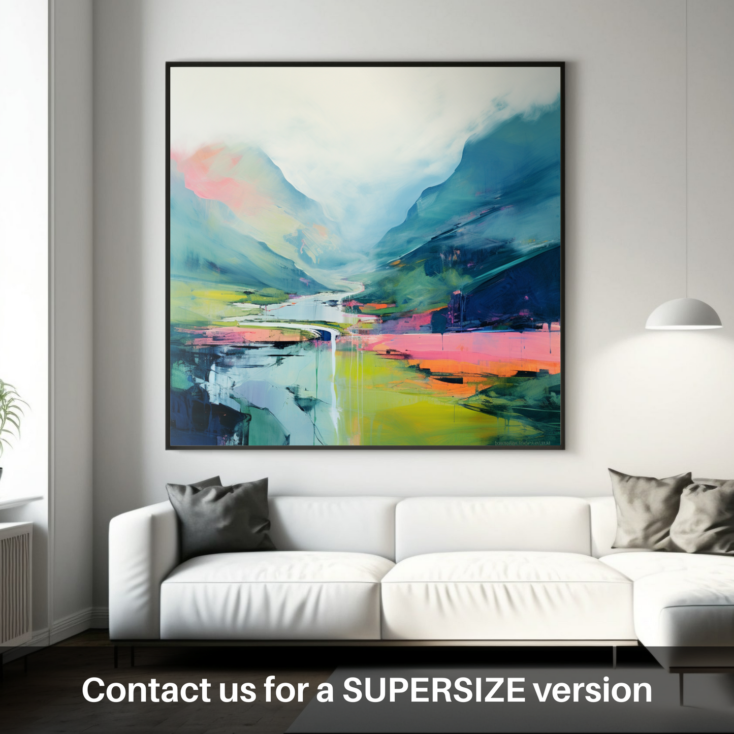 Huge supersize print of Glenfinnan, Highlands in summer