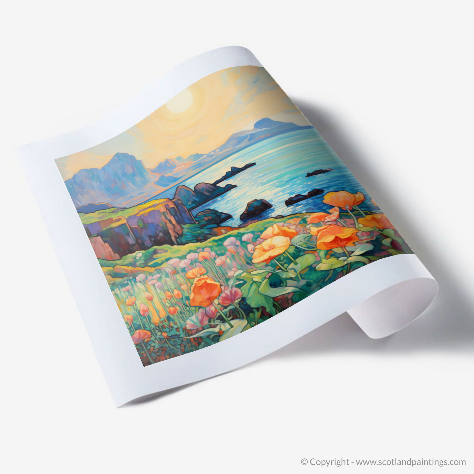 Art Print of Isle of Canna, Inner Hebrides in summer