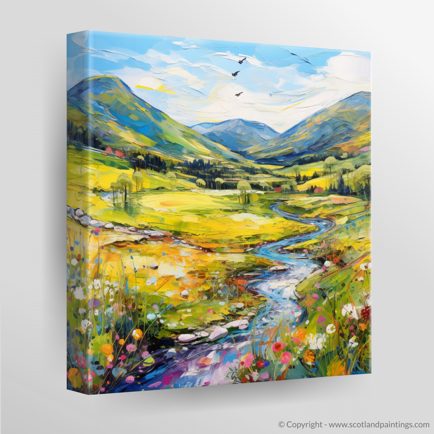Canvas Print of Glen Garry, Highlands in summer