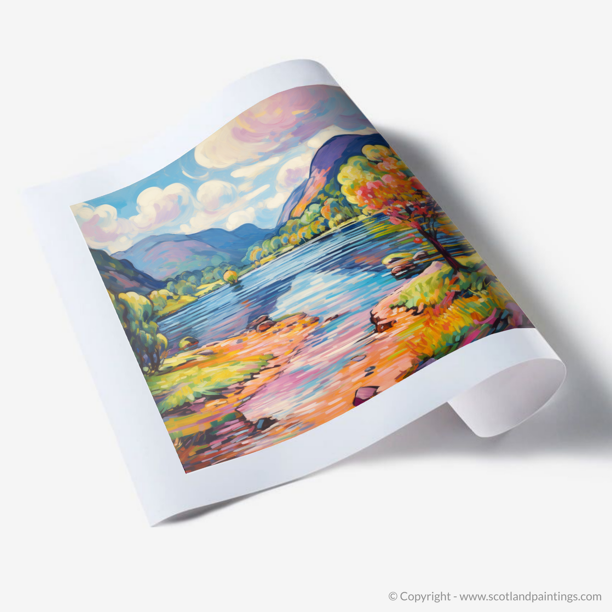 Art Print of Loch Voil in summer