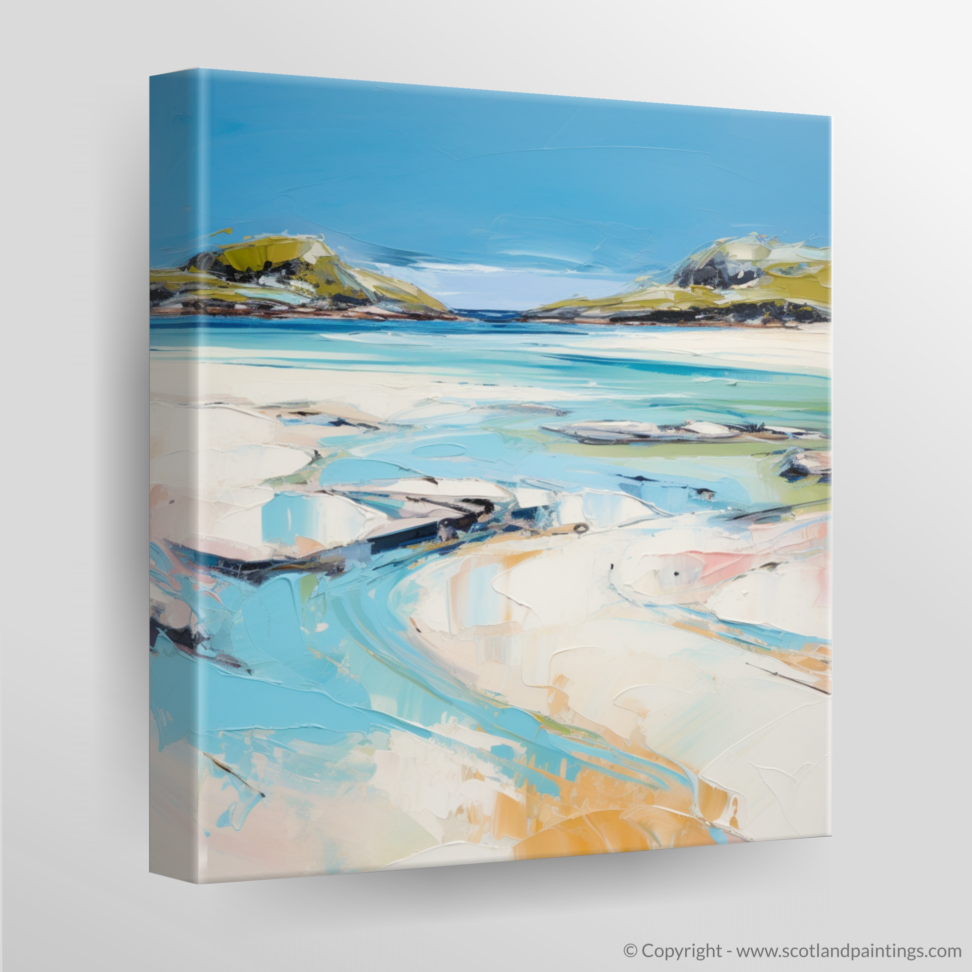 Canvas Print of Silver Sands of Morar in summer