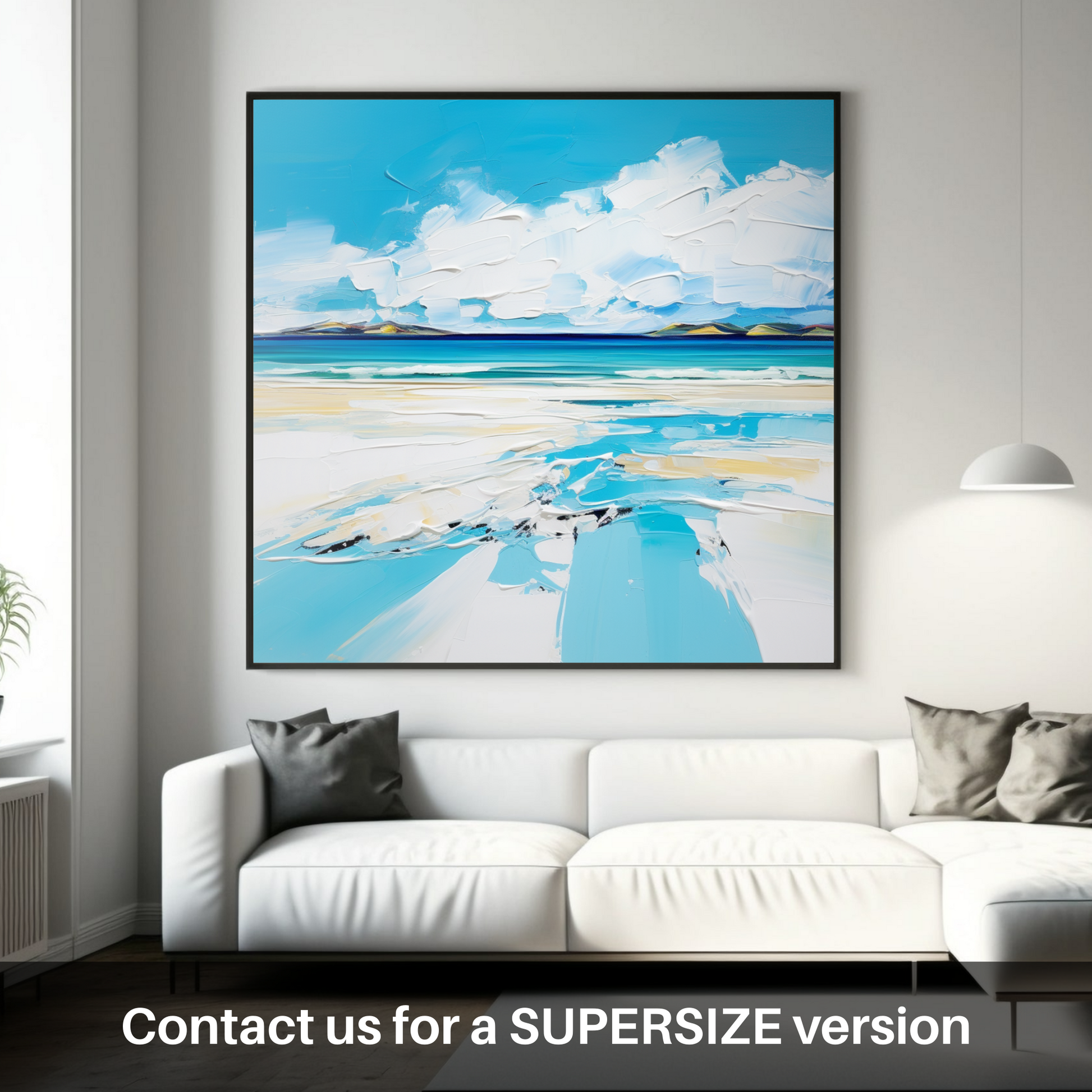 Huge supersize print of Silver Sands of Morar in summer