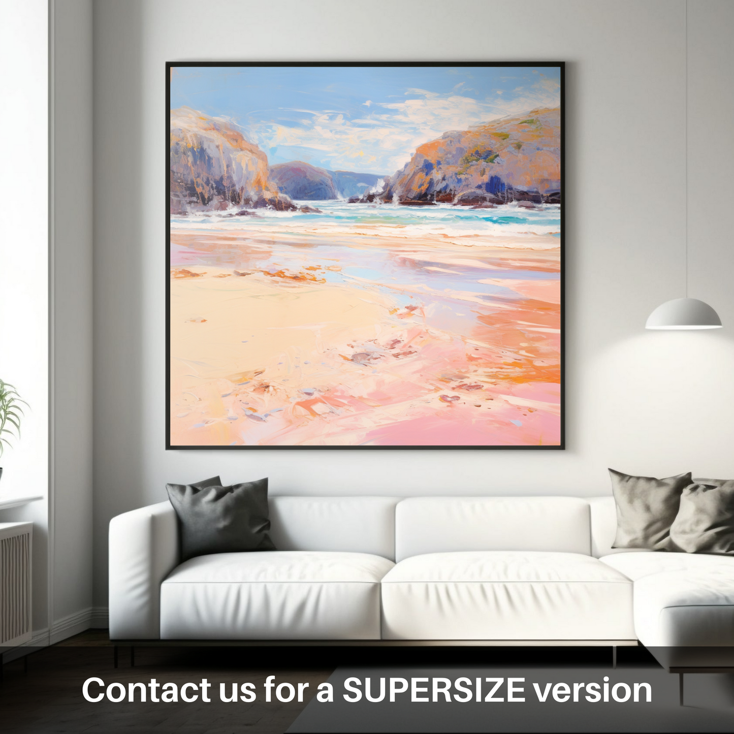 Huge supersize print of Sandwood Bay, Sutherland in summer
