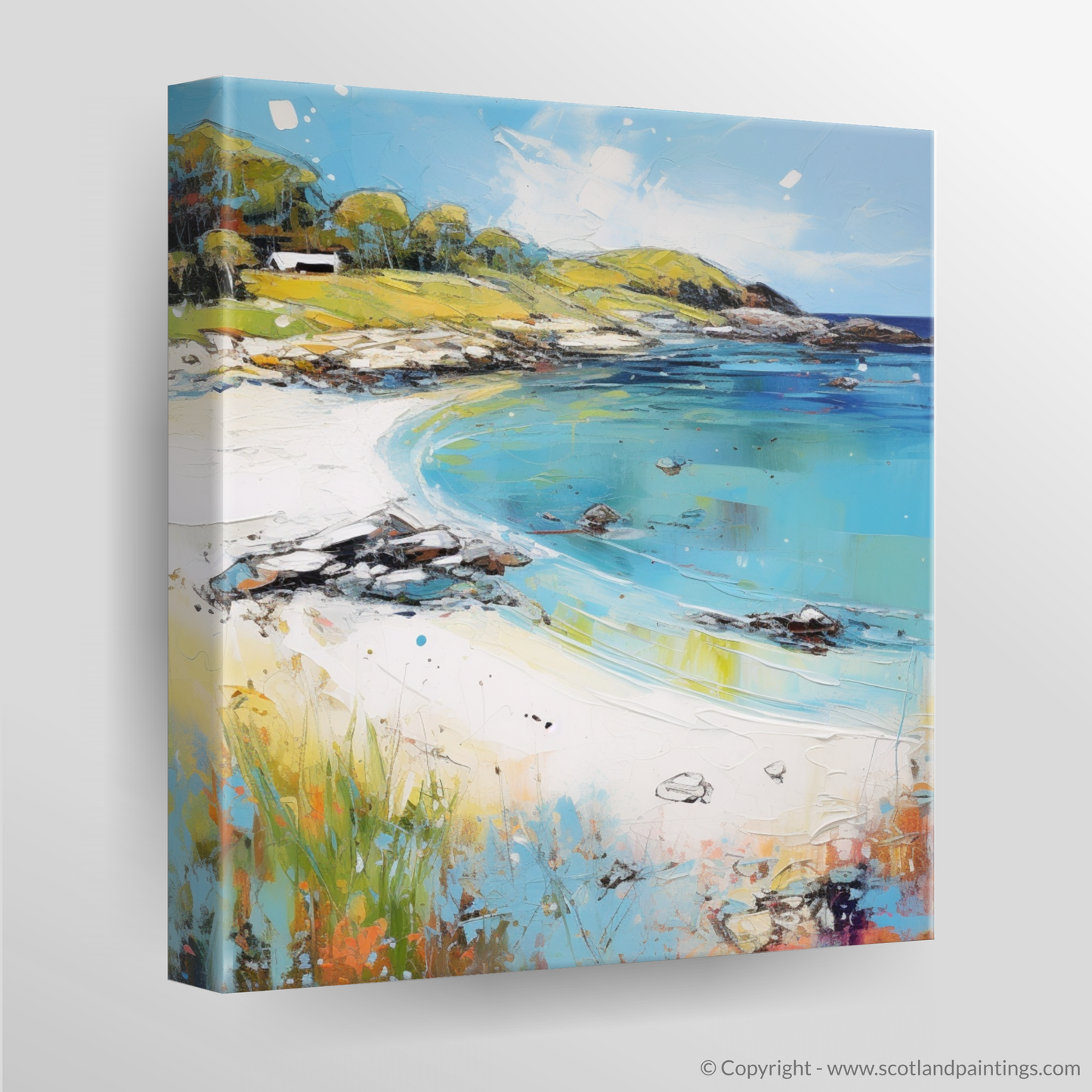 Canvas Print of Calgary Bay, Isle of Mull in summer