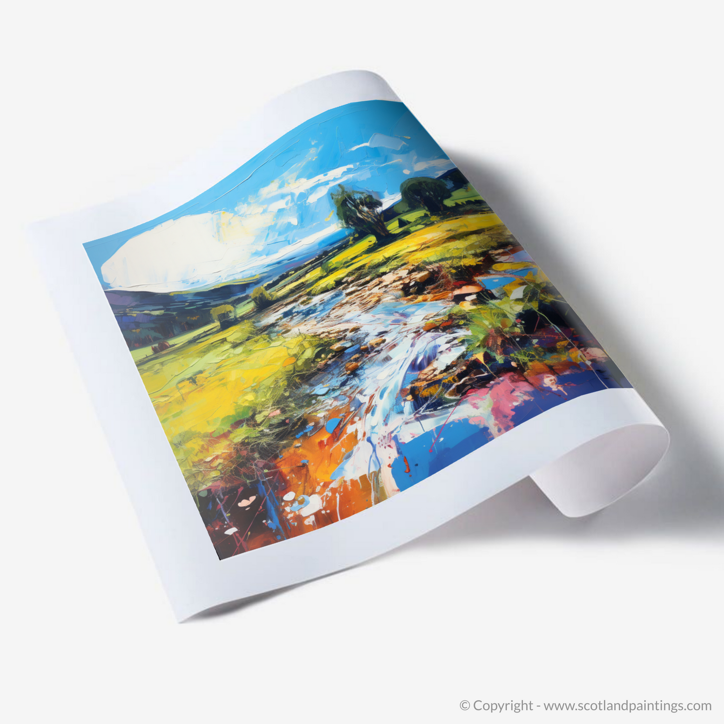 Art Print of Glen Esk, Angus in summer