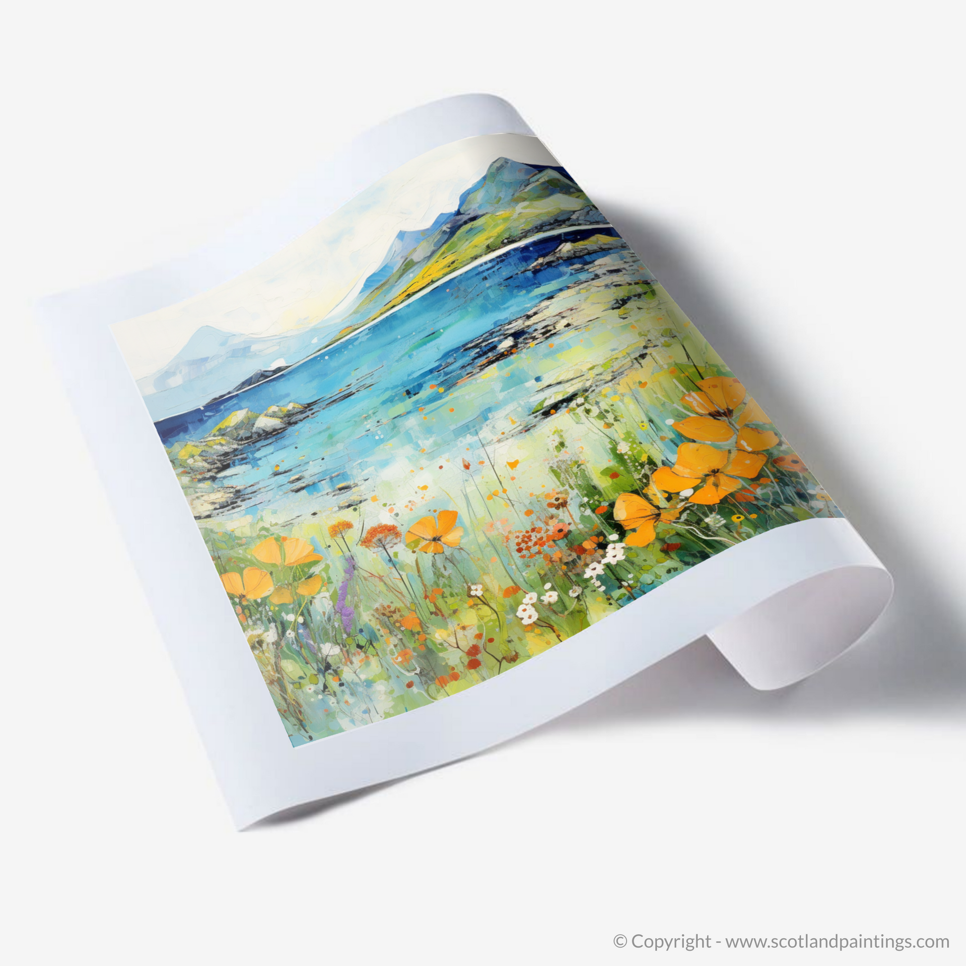Art Print of Isle of Raasay, Inner Hebrides in summer