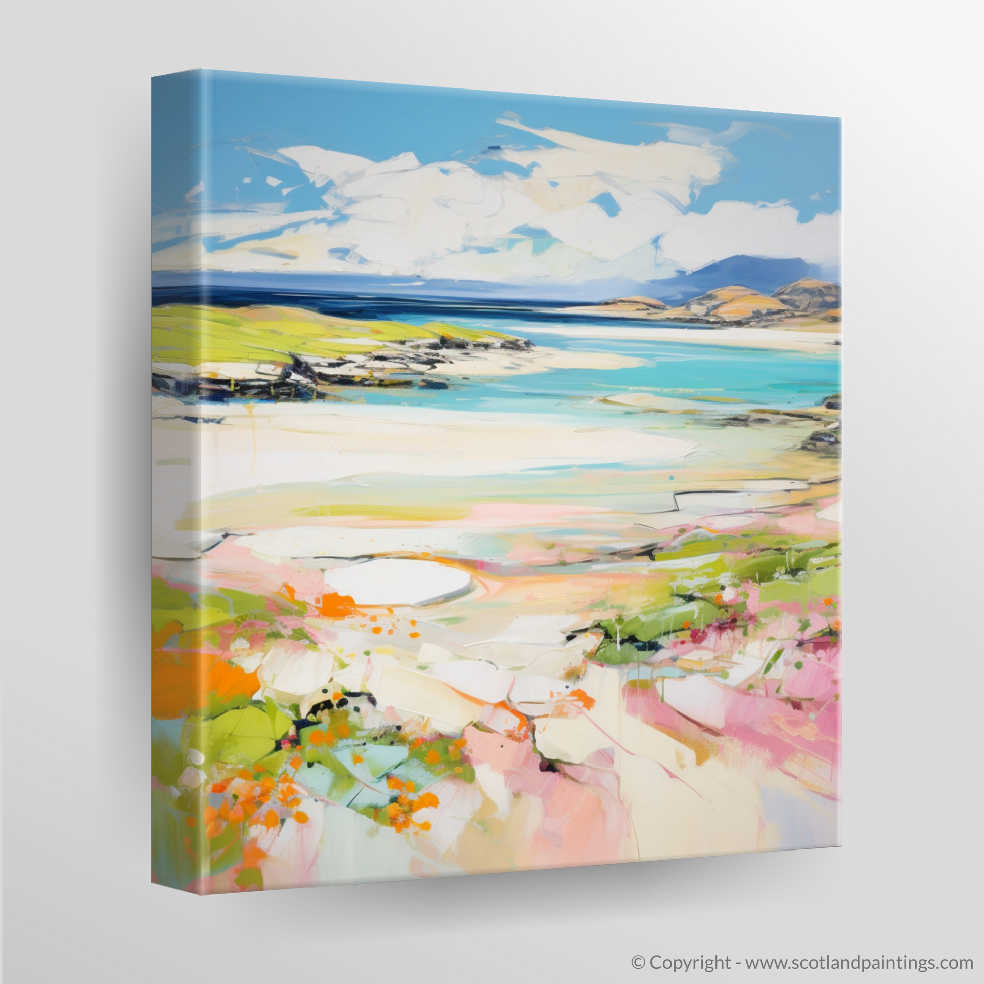 Canvas Print of Isle of Barra, Outer Hebrides in summer