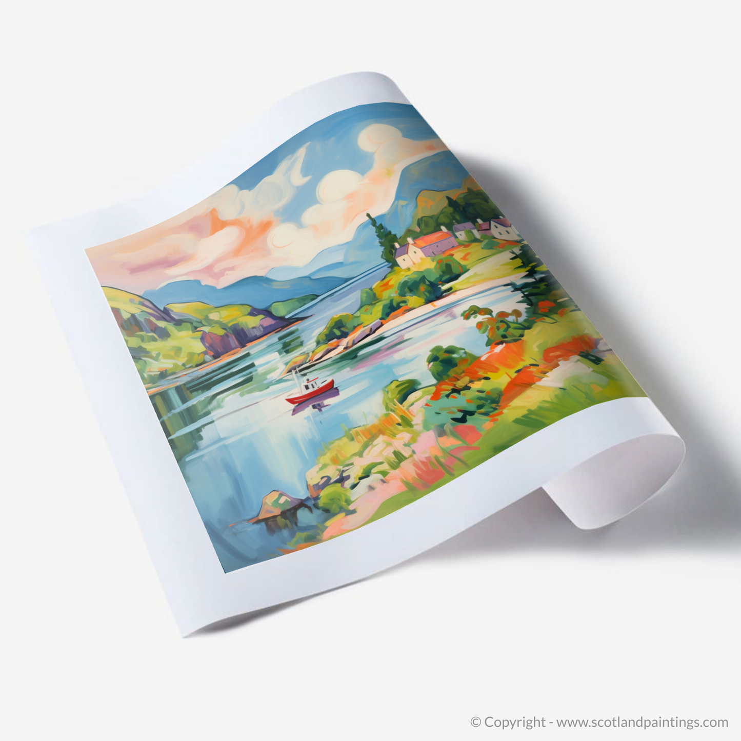 Art Print of Loch Morar, Highlands in summer