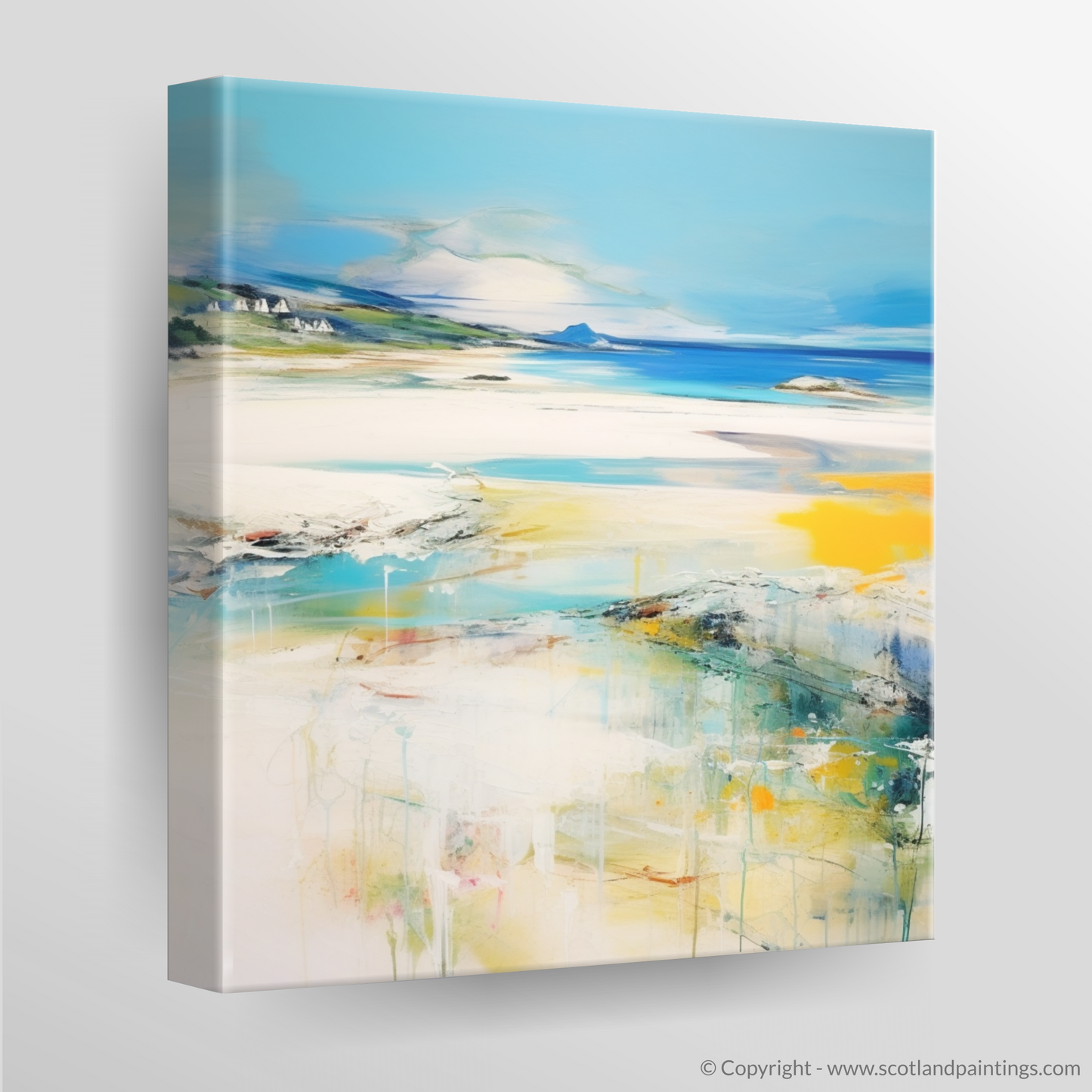 Canvas Print of Silver Sands of Morar in summer