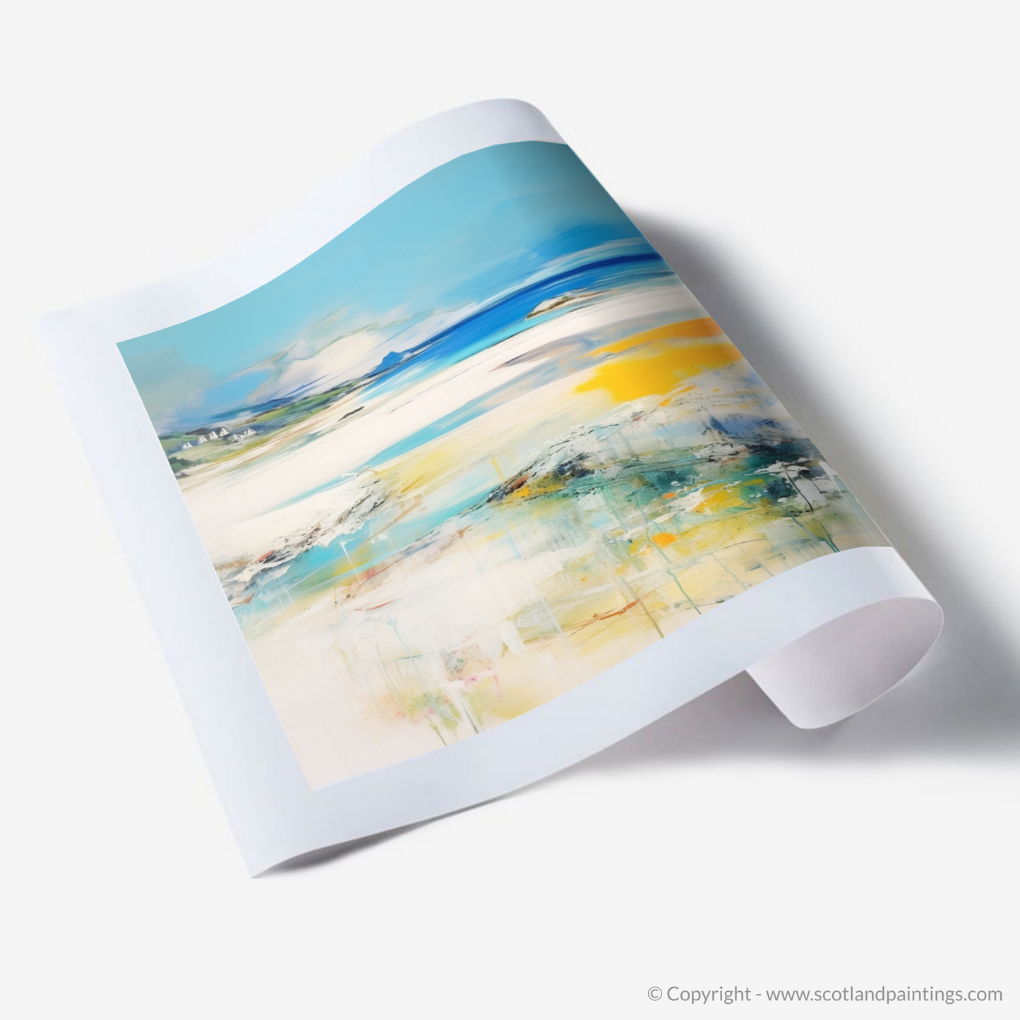 Art Print of Silver Sands of Morar in summer