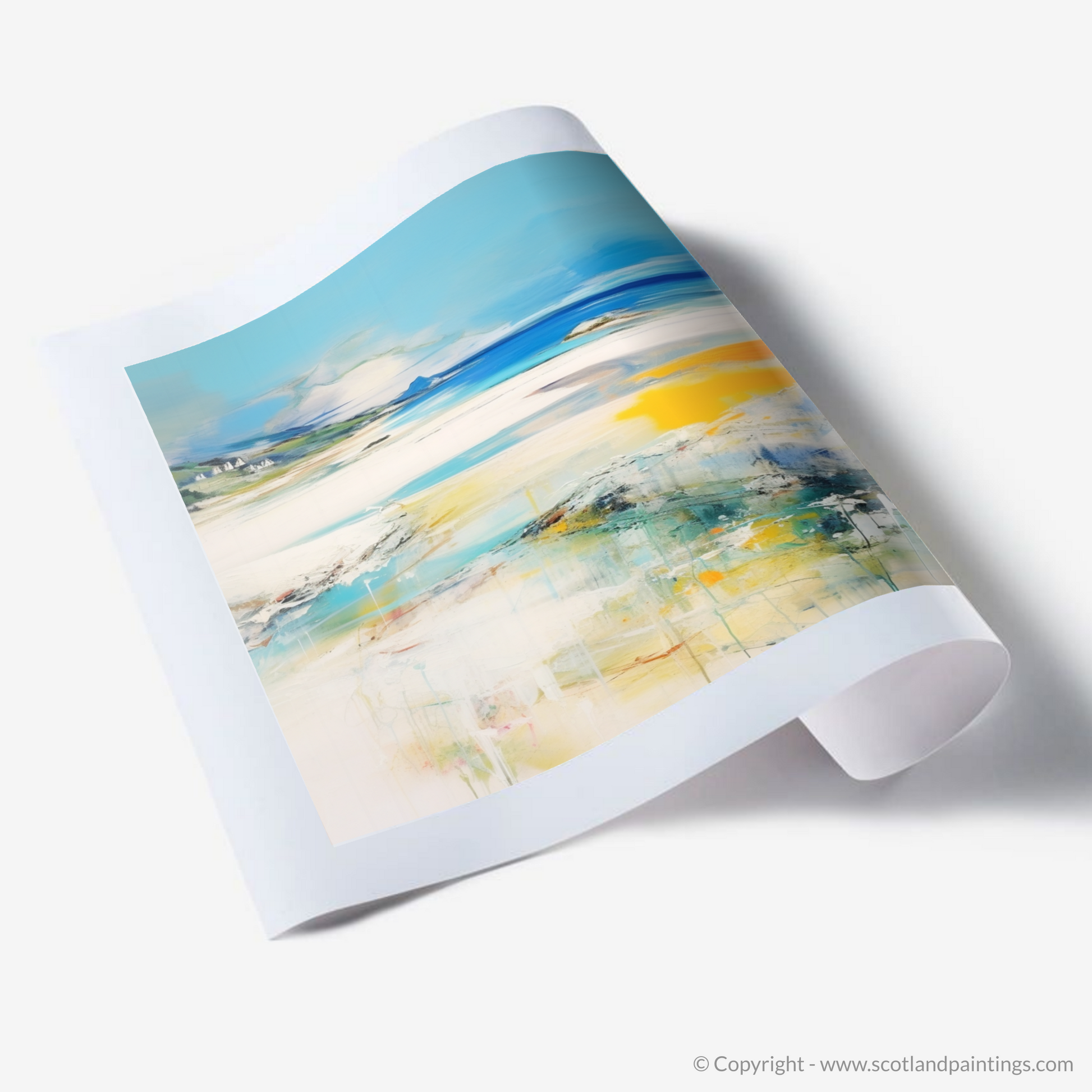 Art Print of Silver Sands of Morar in summer