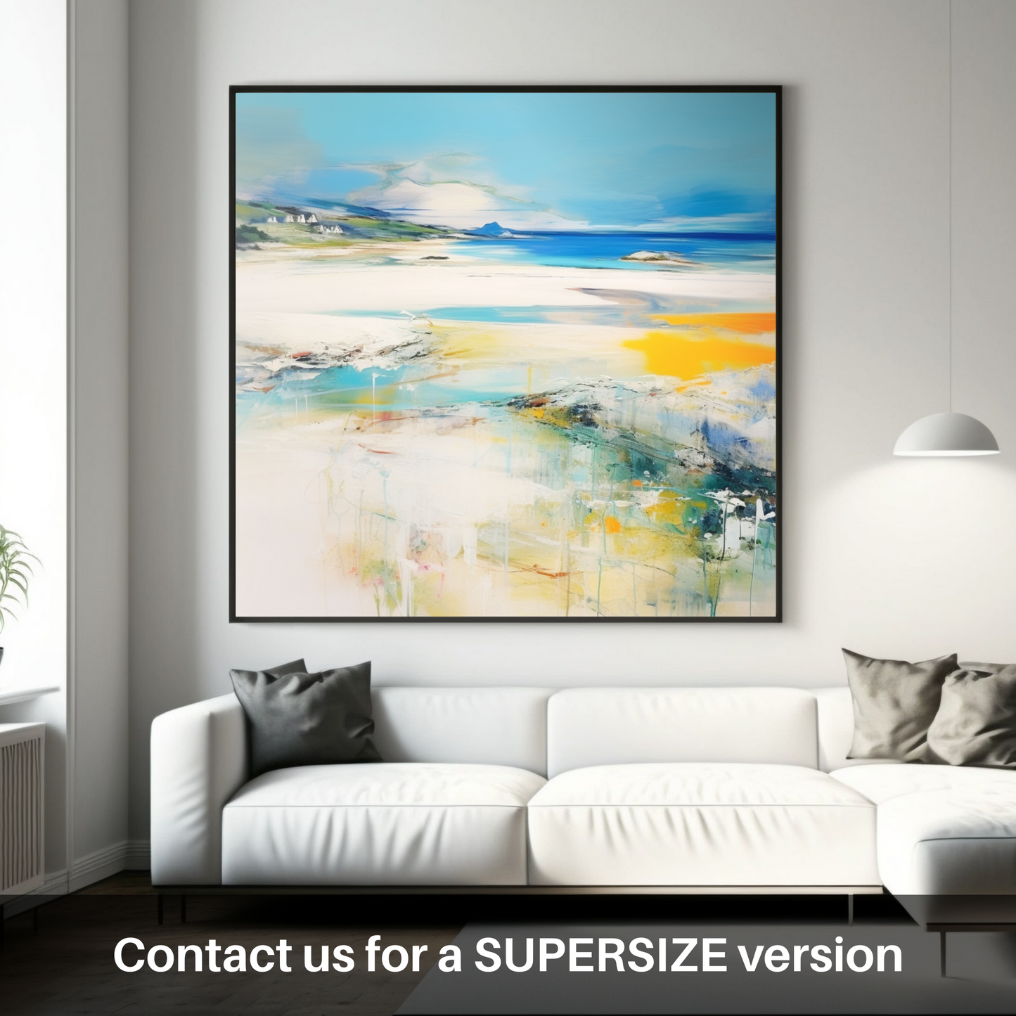 Huge supersize print of Silver Sands of Morar in summer