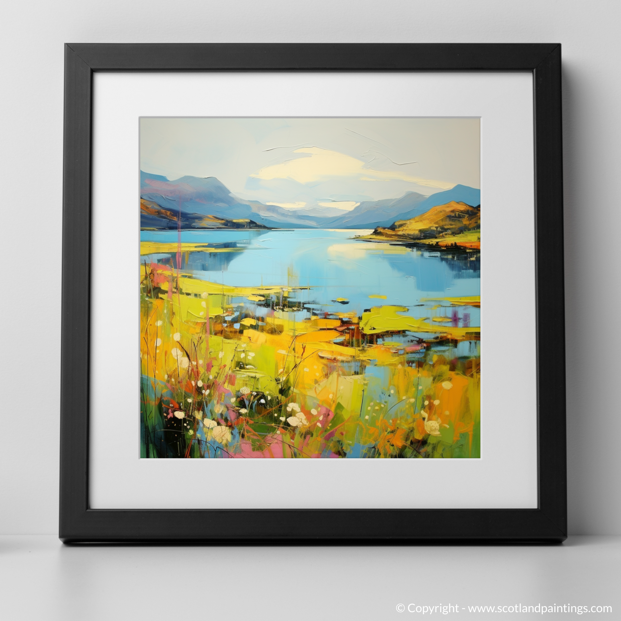 Artery8 Quadro Su Tela Canvas XXL 81x61 Cm - Tramonto Scozzese, Fotografia Paesaggio Highland - Stampa D'Arte Da Parete