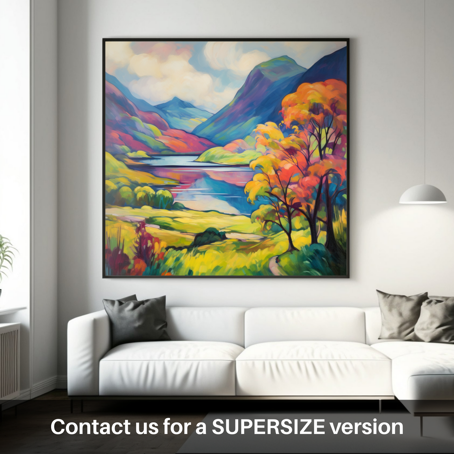 Huge supersize print of Glenfinnan, Highlands in summer