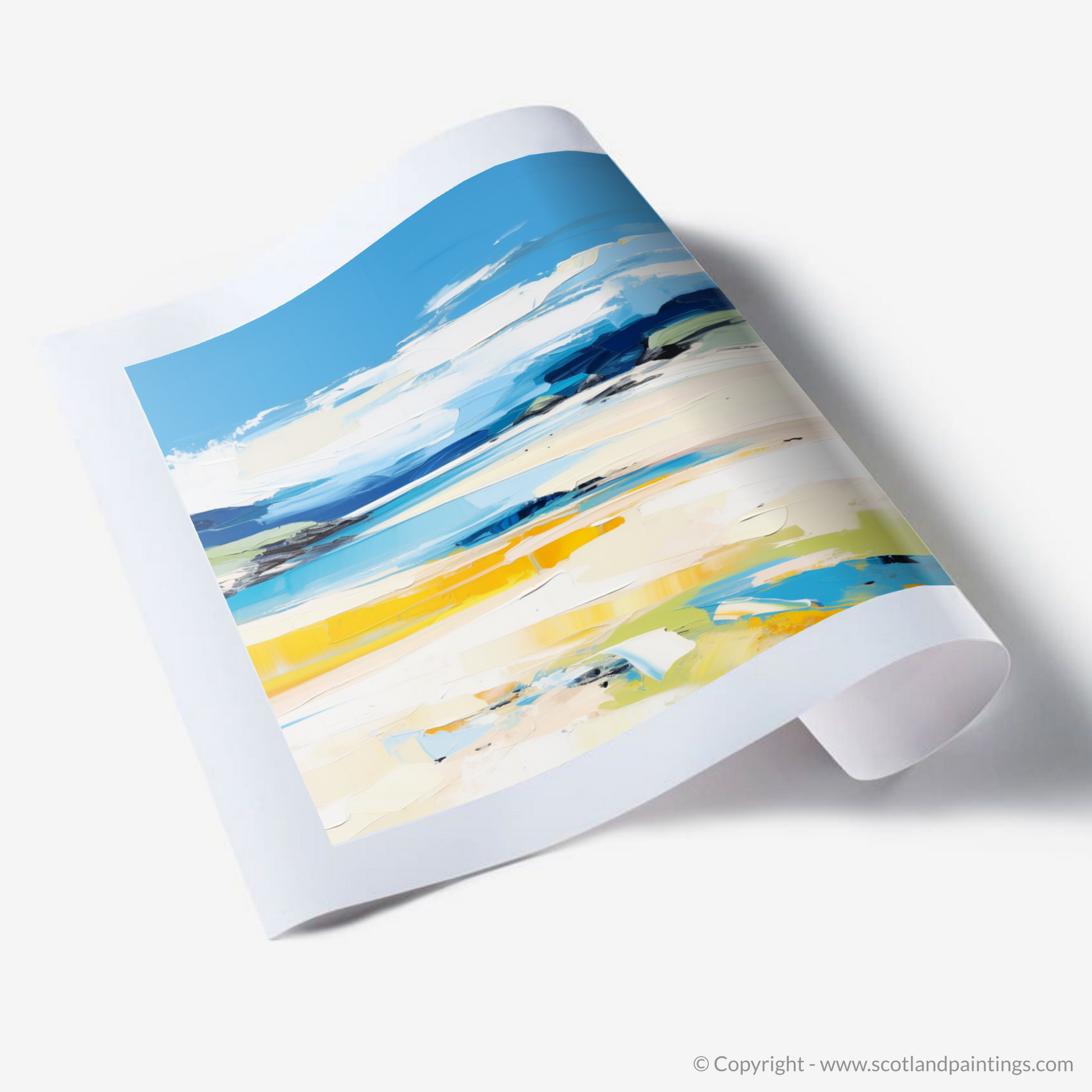 Art Print of Durness Beach, Sutherland in summer