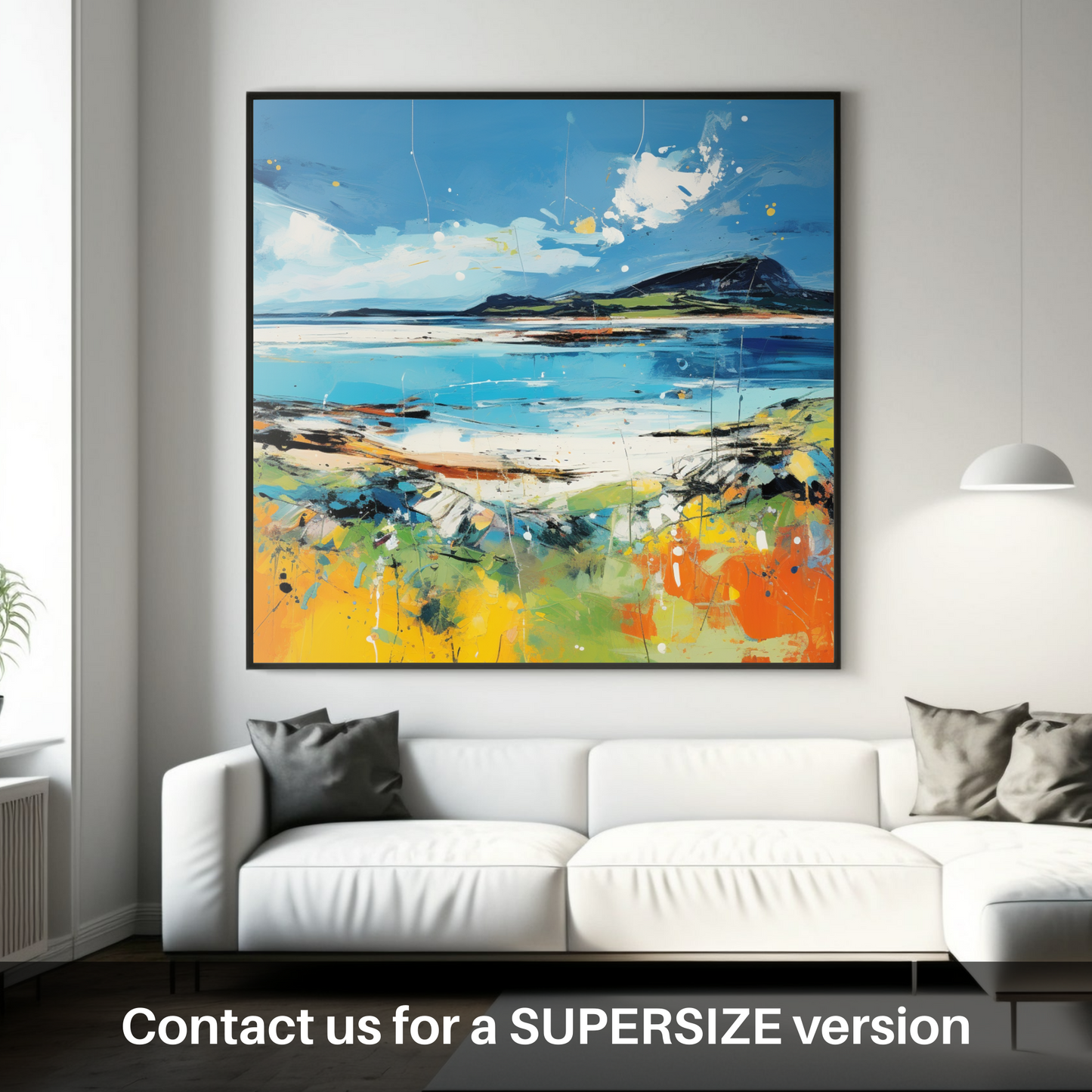 Huge supersize print of Isle of Barra, Outer Hebrides in summer