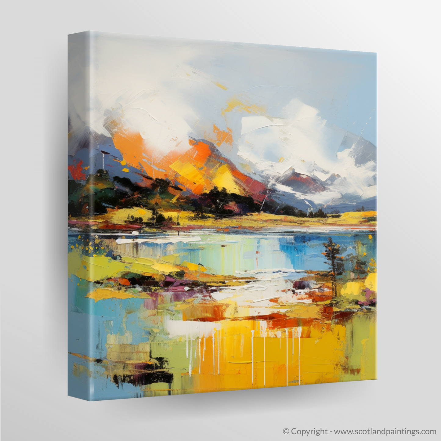Canvas Print of Loch Maree, Wester Ross in summer