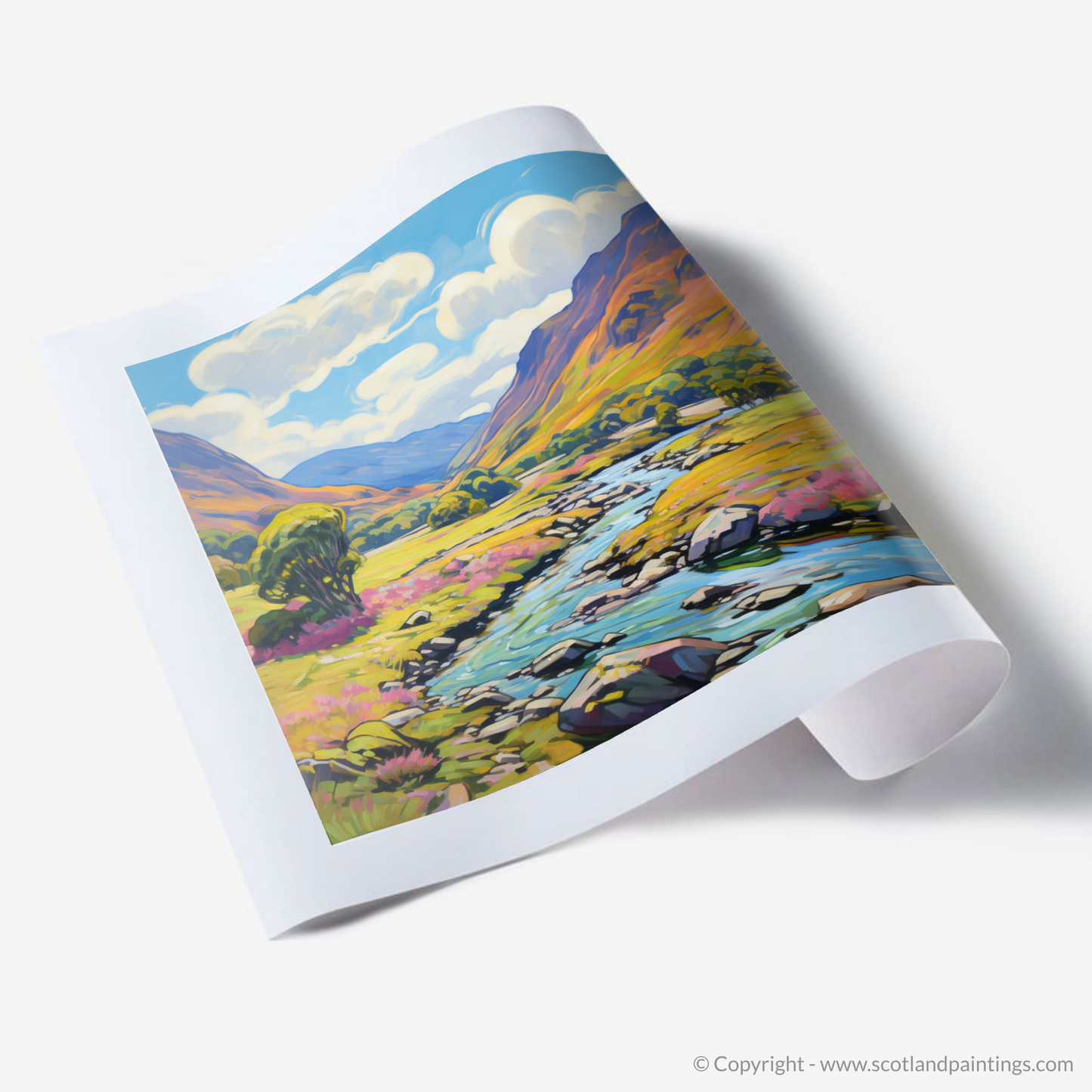 Art Print of Glen Feshie, Highlands in summer