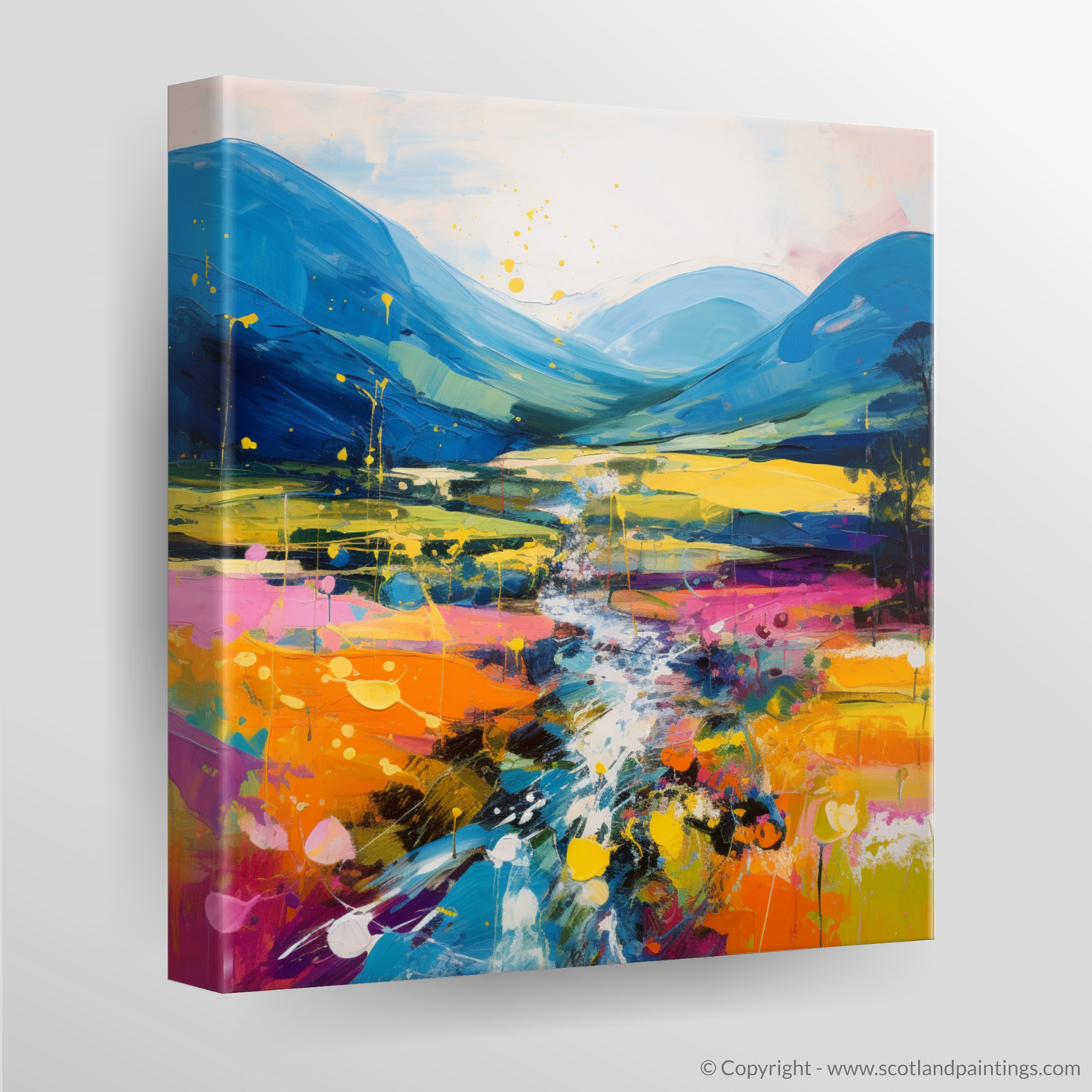 Canvas Print of Glen Roy, Highlands in summer