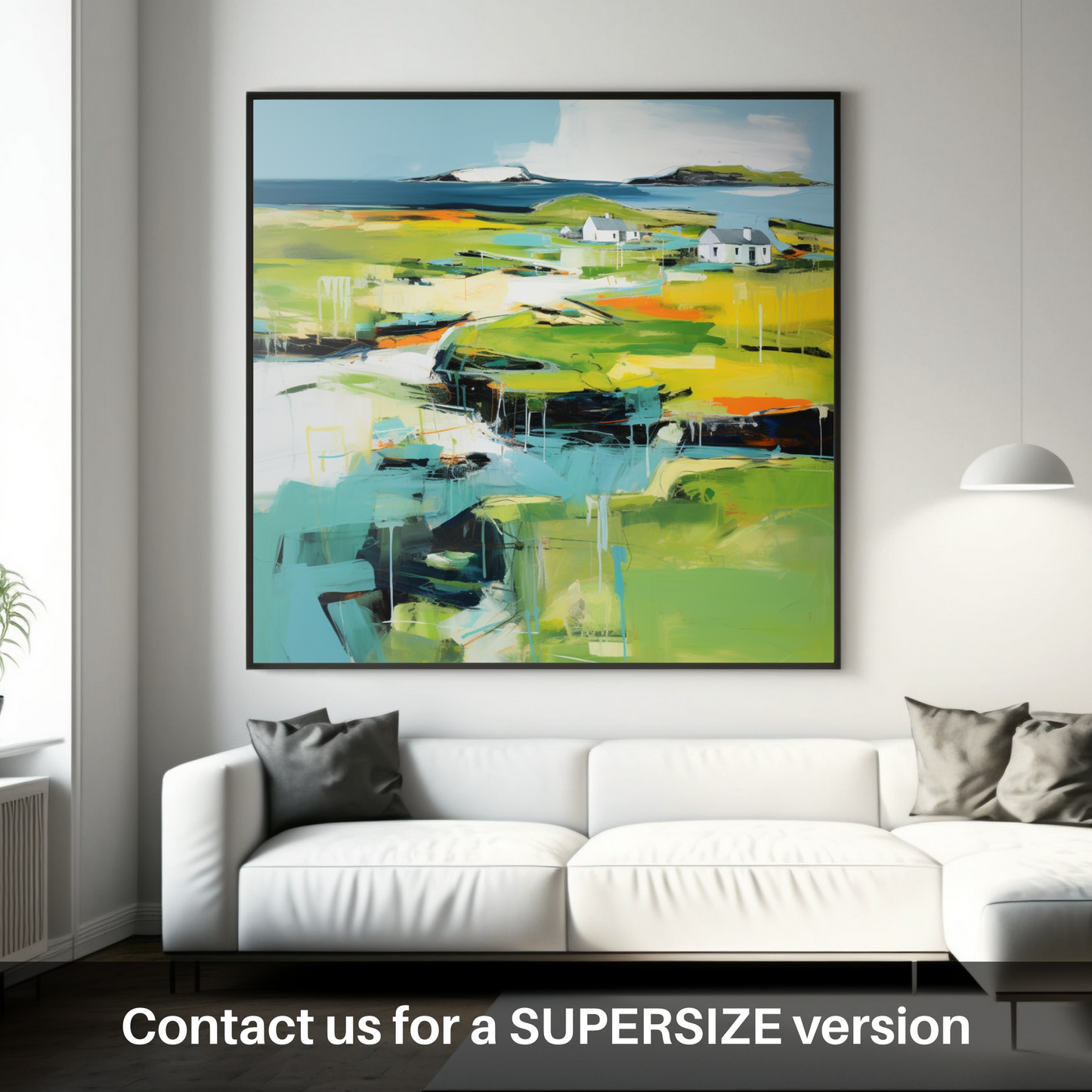 Huge supersize print of Isle of Lewis, Outer Hebrides in summer