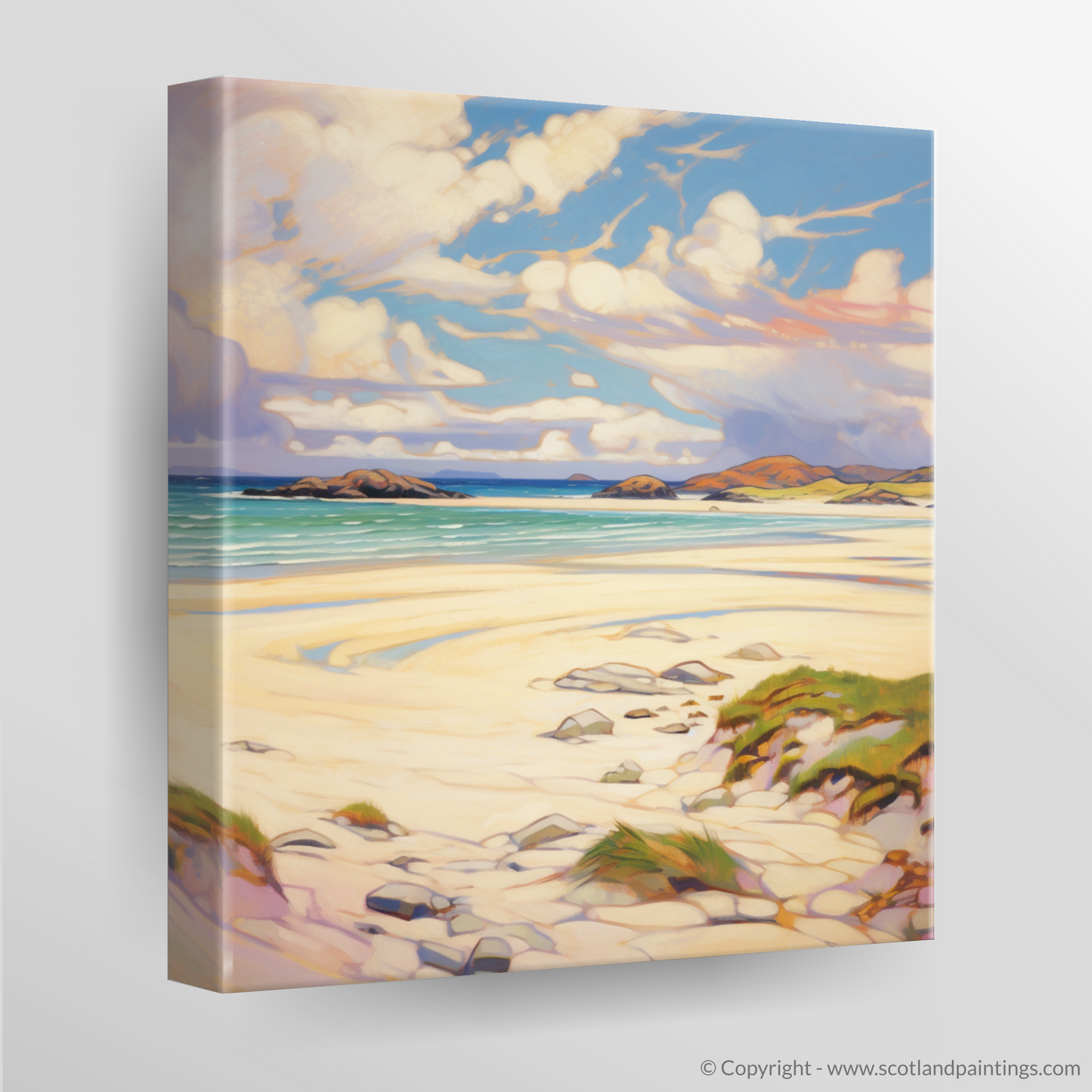 Canvas Print of Luskentyre Sands, Isle of Lewis in summer