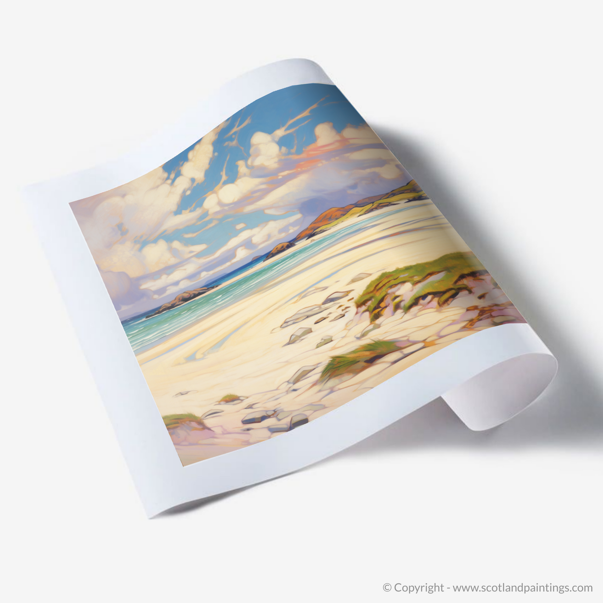 Art Print of Luskentyre Sands, Isle of Lewis in summer