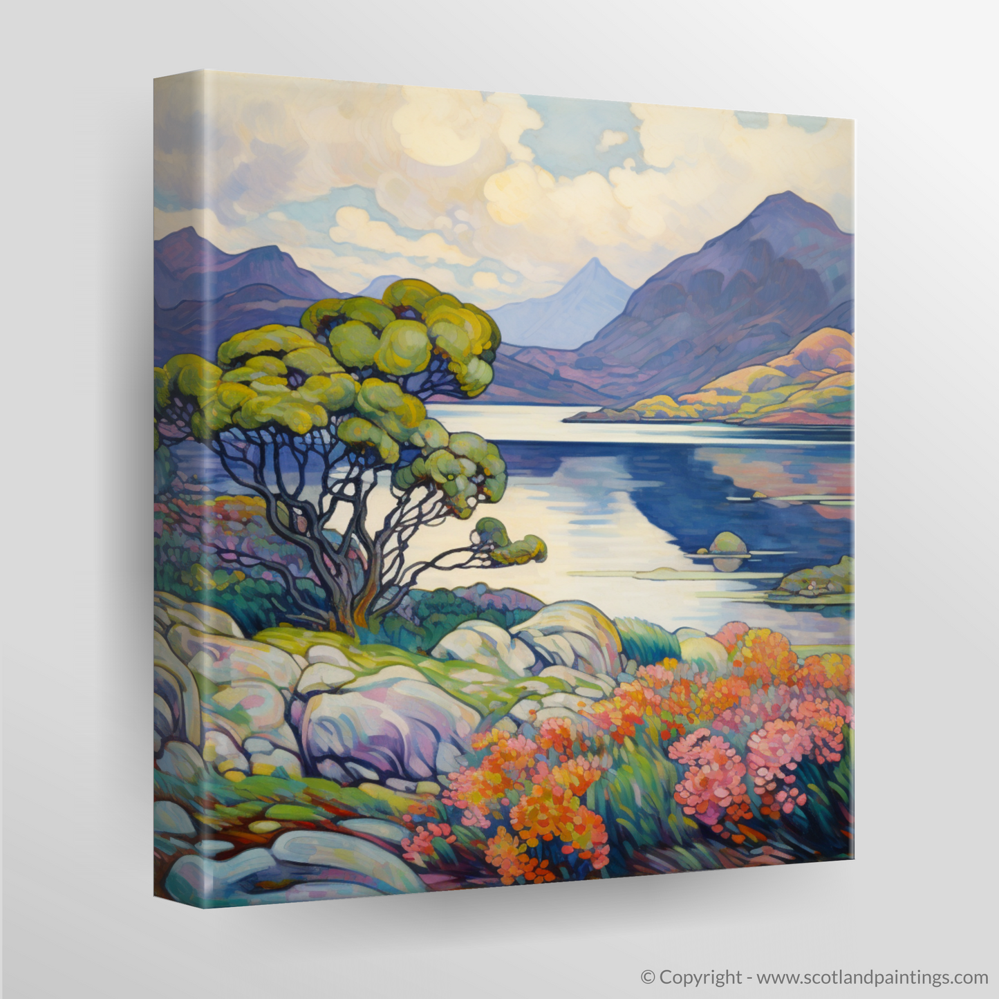 Canvas Print of Loch Morar, Highlands in summer